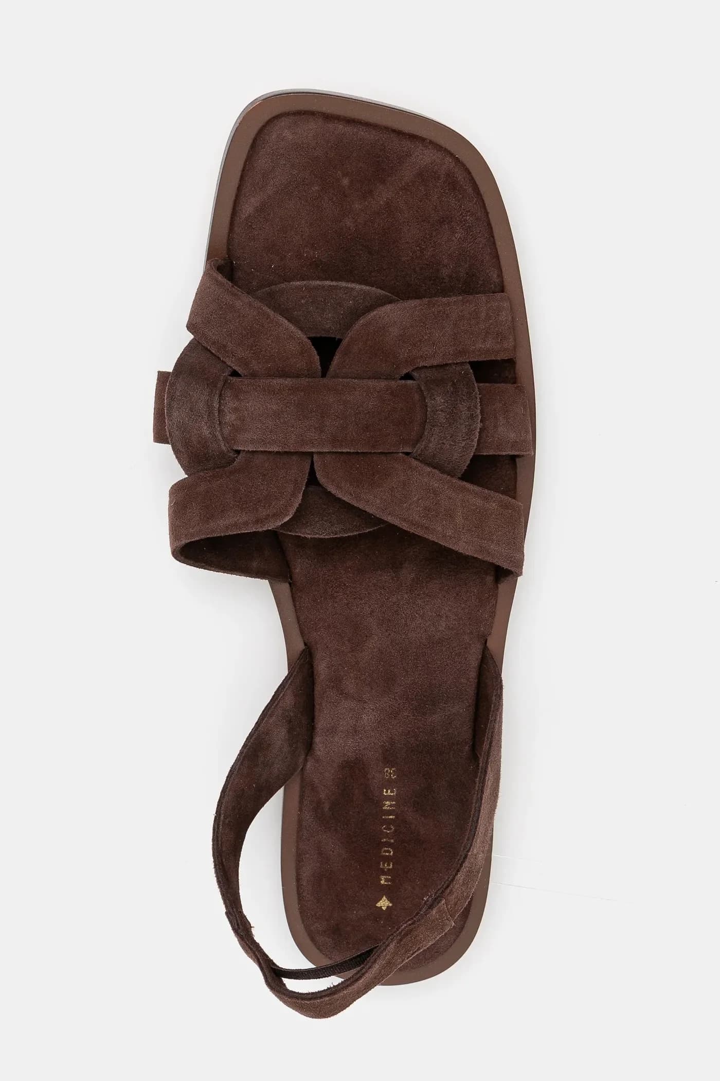 Замшевые босоножки - фото 4