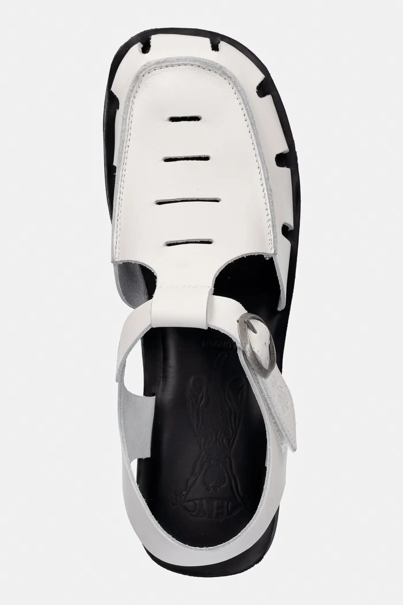 Кожаные сандалии EFAI392FLY - фото 4