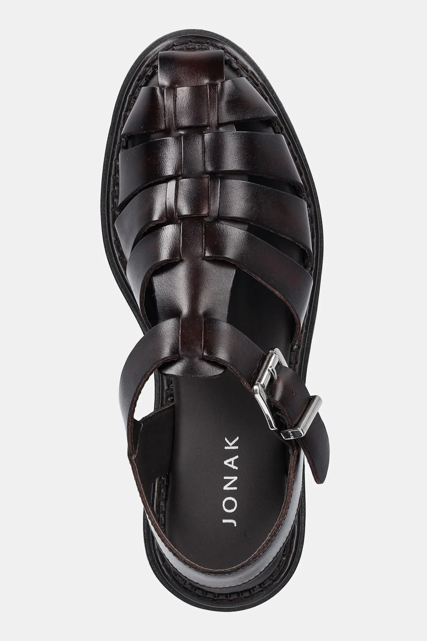 кожаные сандалии ABRAHAM - фото 4