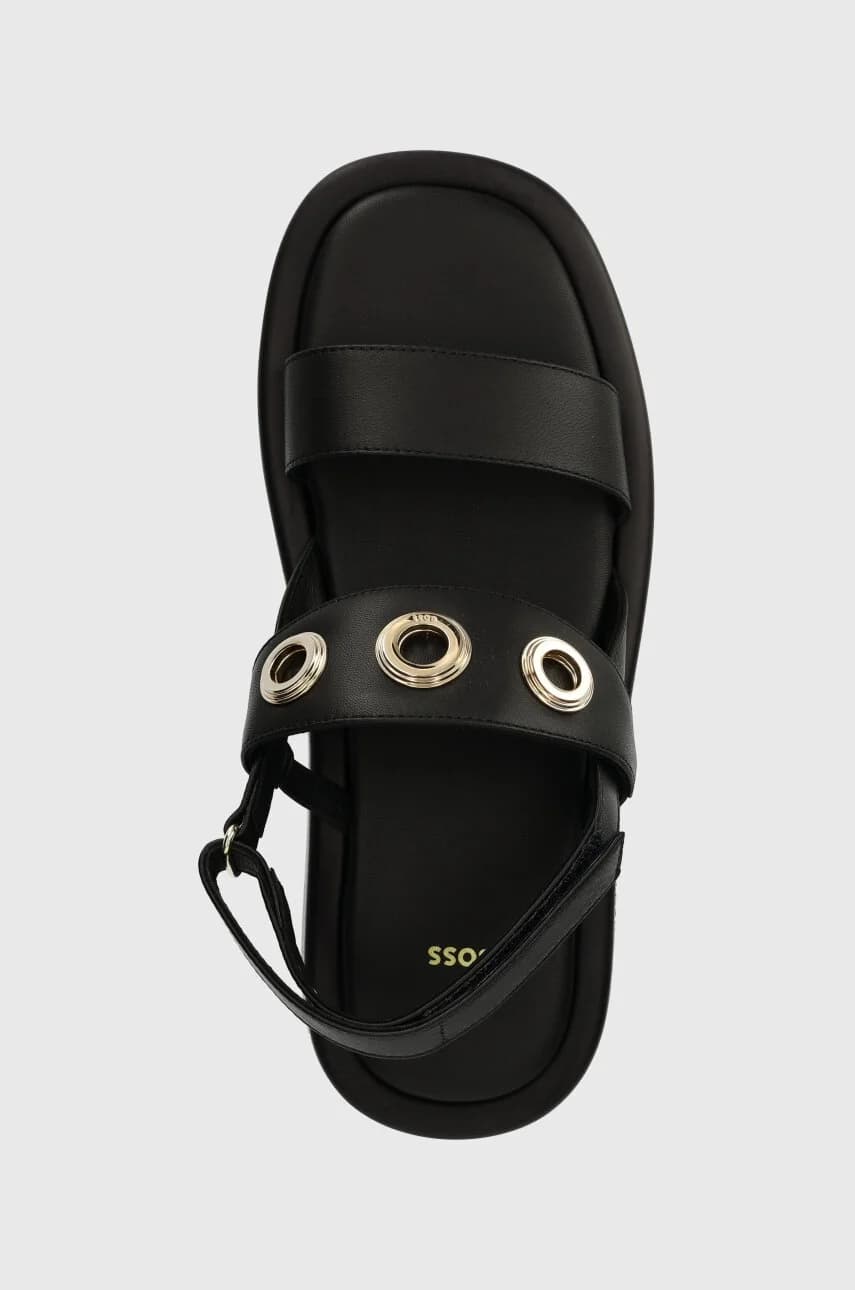 Сандалии из алой кожи - фото 4