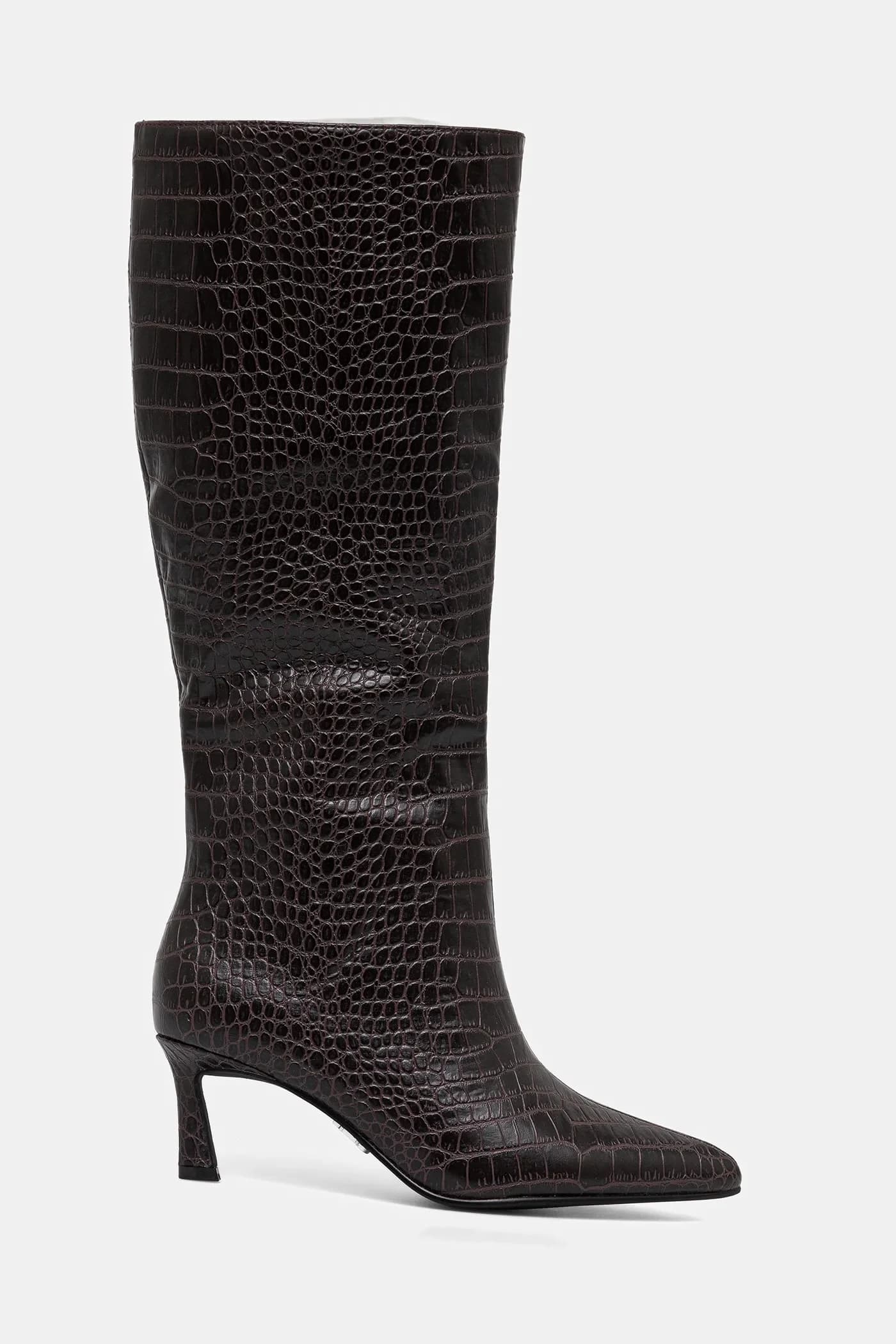 Лавановые кожаные ботинки - фото 2