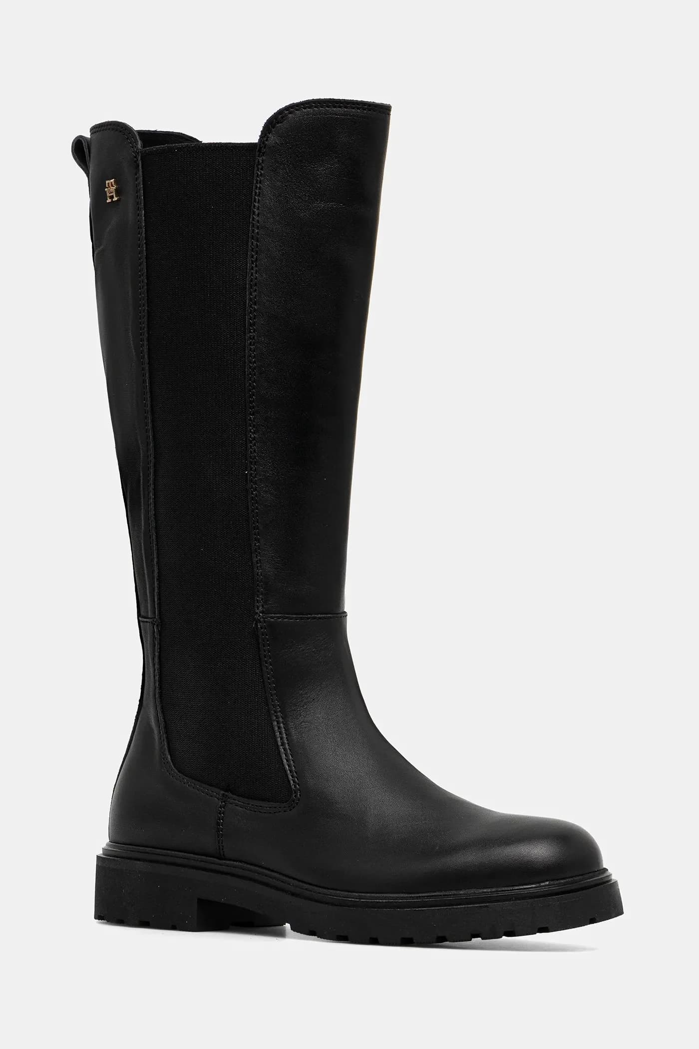 Кожаные ботинки TH LTHR CLEATED LONG BOOT