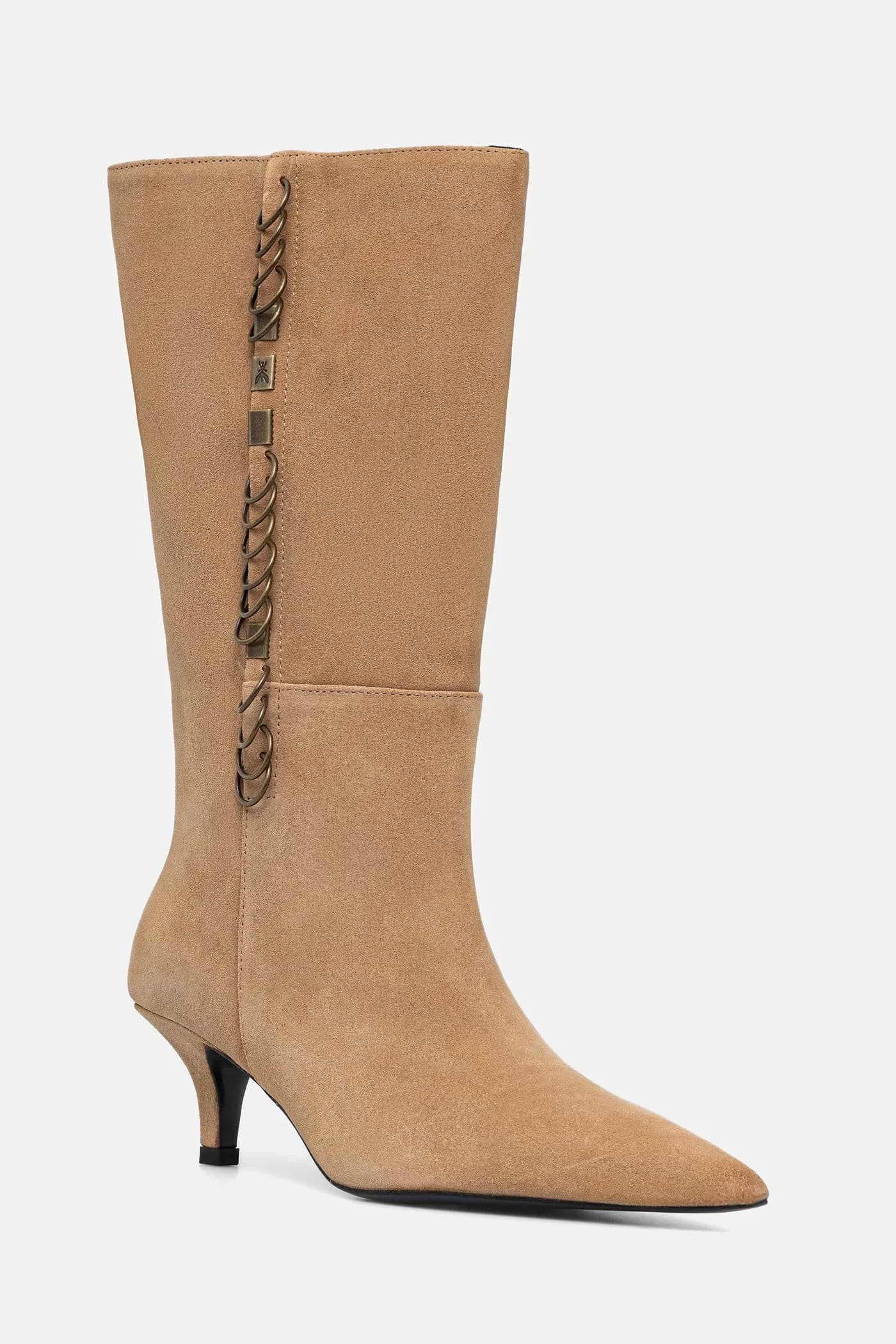 Замшевые ботинки