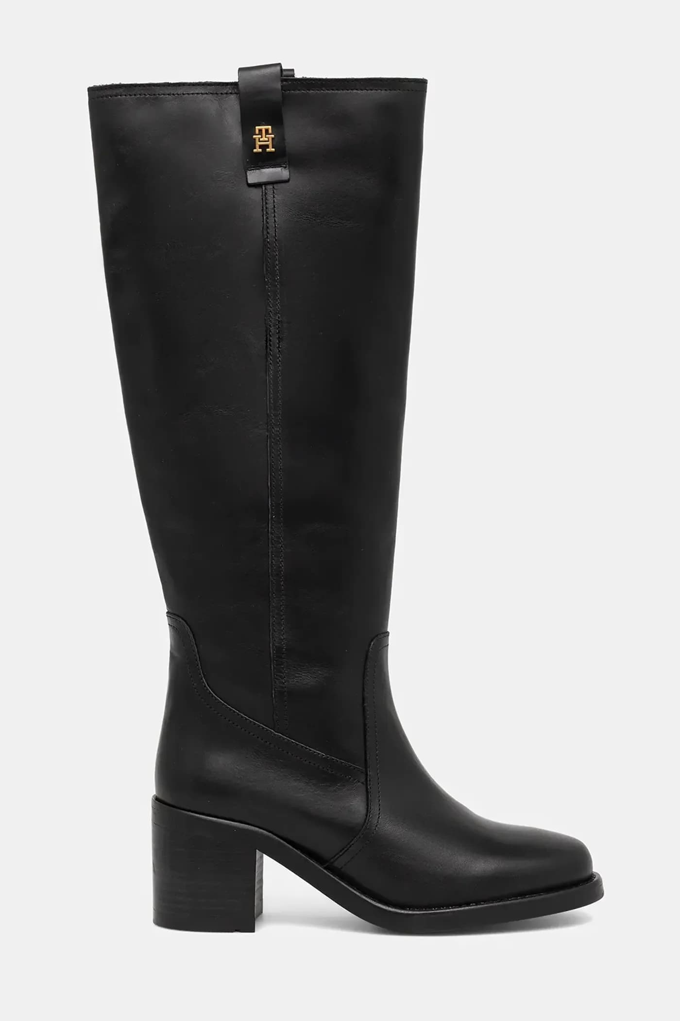 Кожаные ботинки RIDING LTHR LONG BOOT BLOC HEEL - фото 2