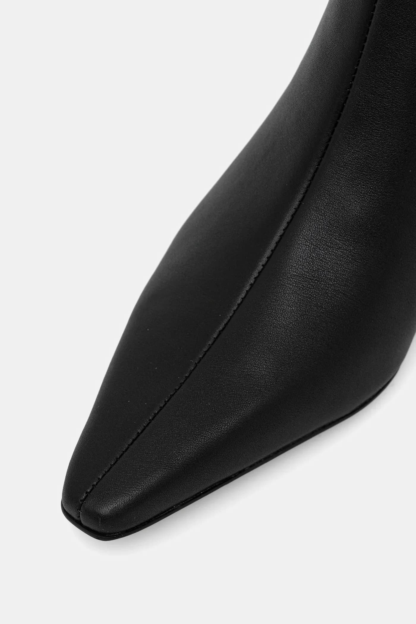 БОТИНКИ SET BACK KITTEN HEEL KNEE BOOT кожаные ботинки - фото 4