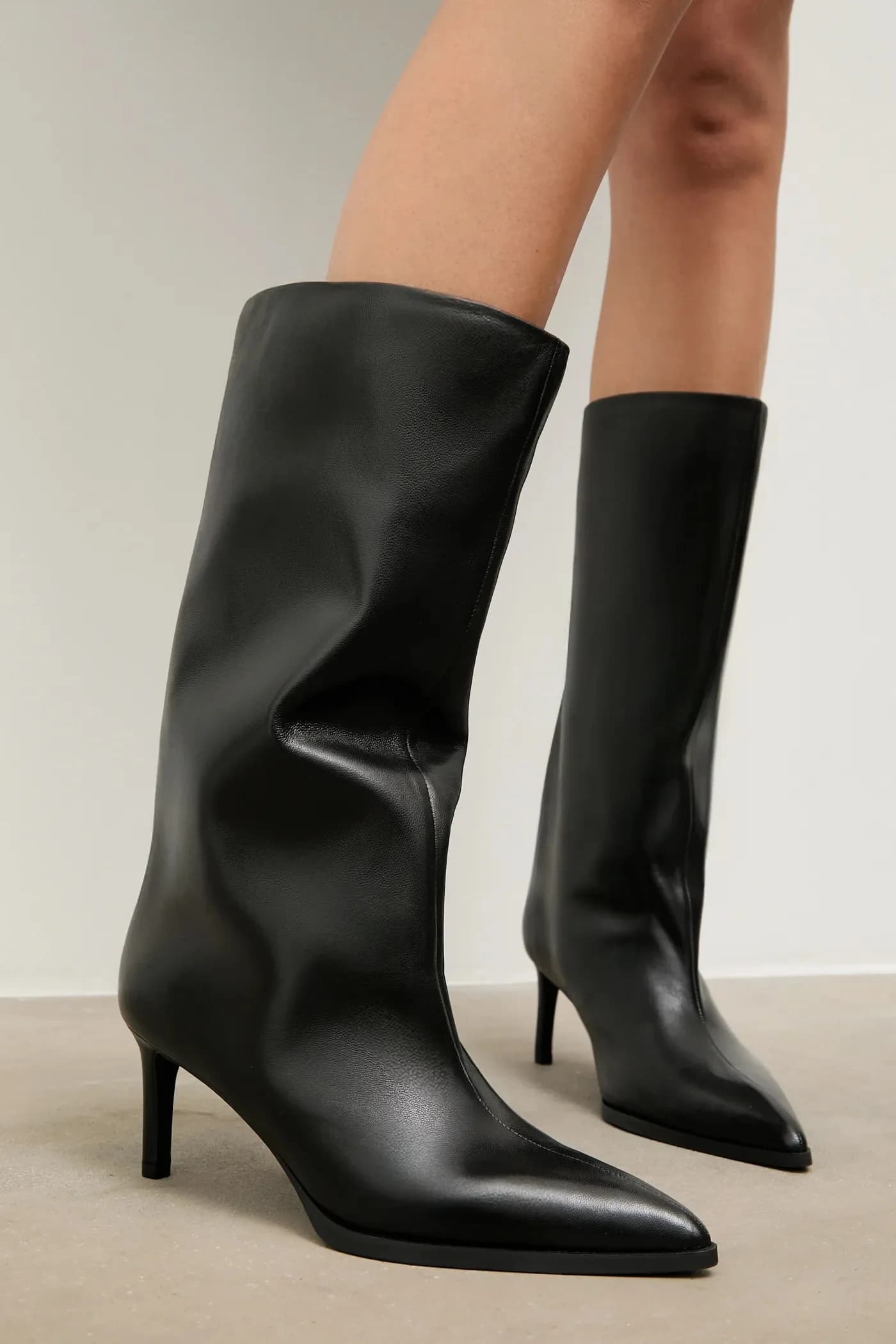 Кожаные сапоги - фото 6