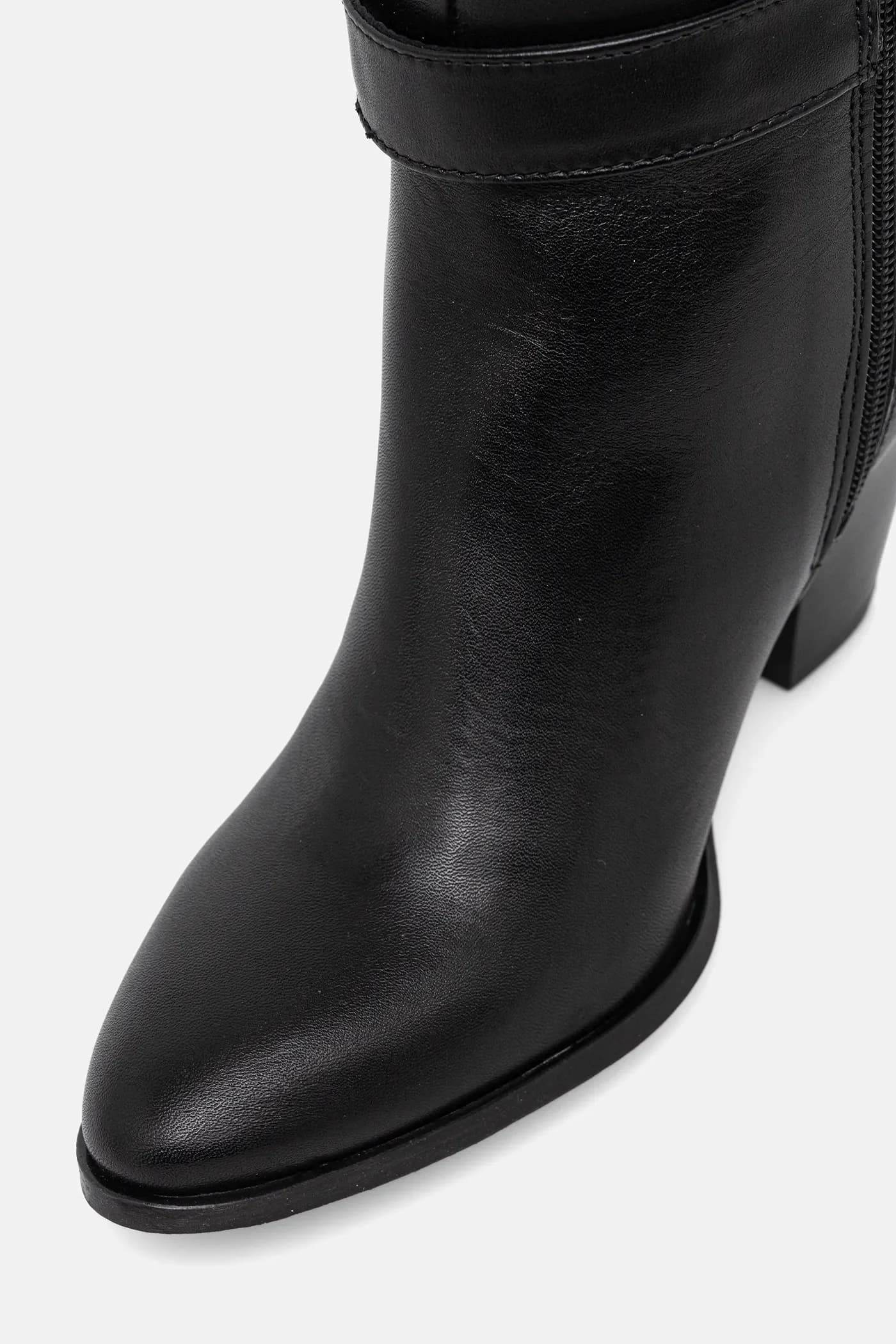 Кожаные ботинки TH T-STRAP LTHR POINTY LONG BOOT - фото 4
