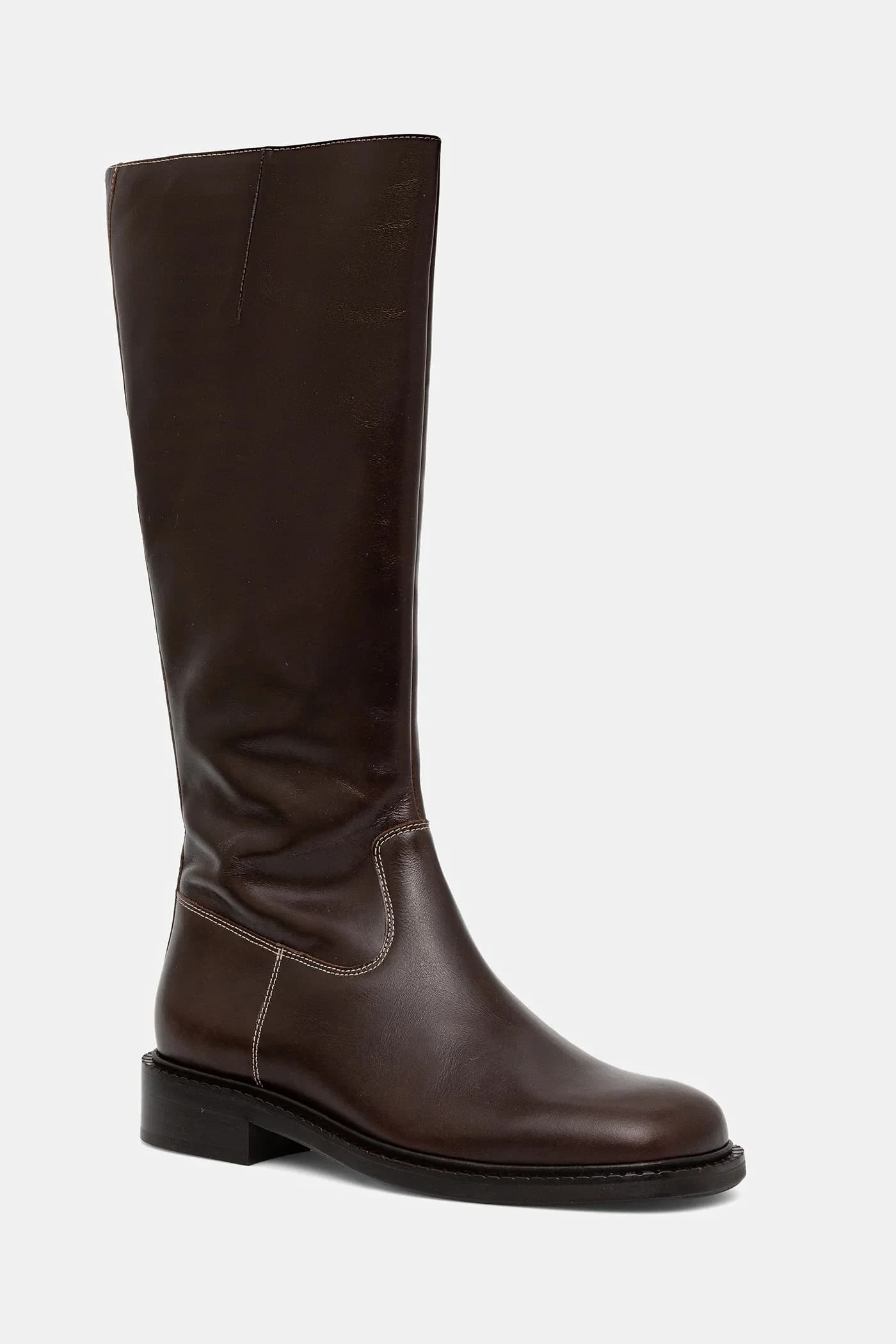 Кожаные сапоги