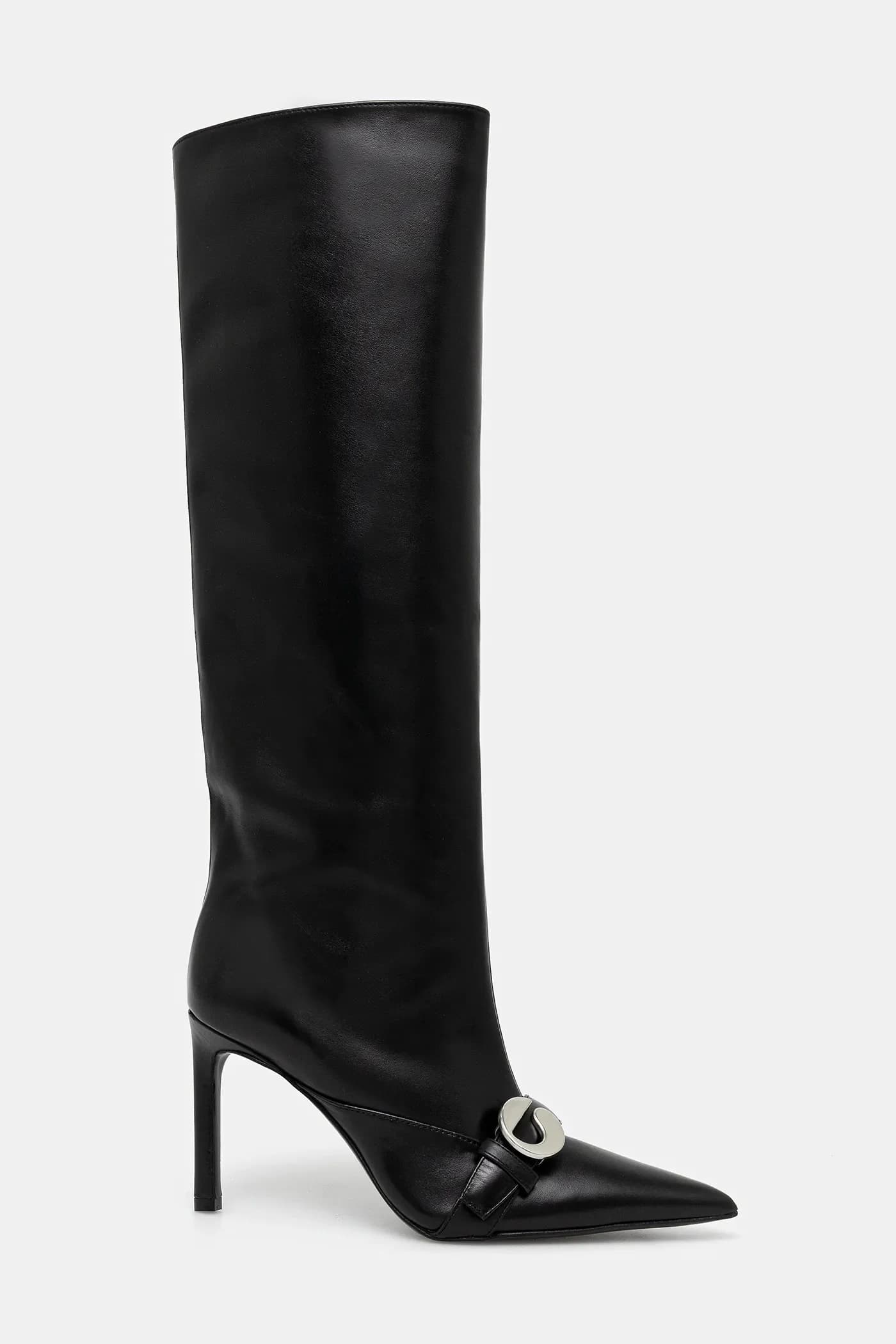 Кожаные ботинки с ремнем - фото 2