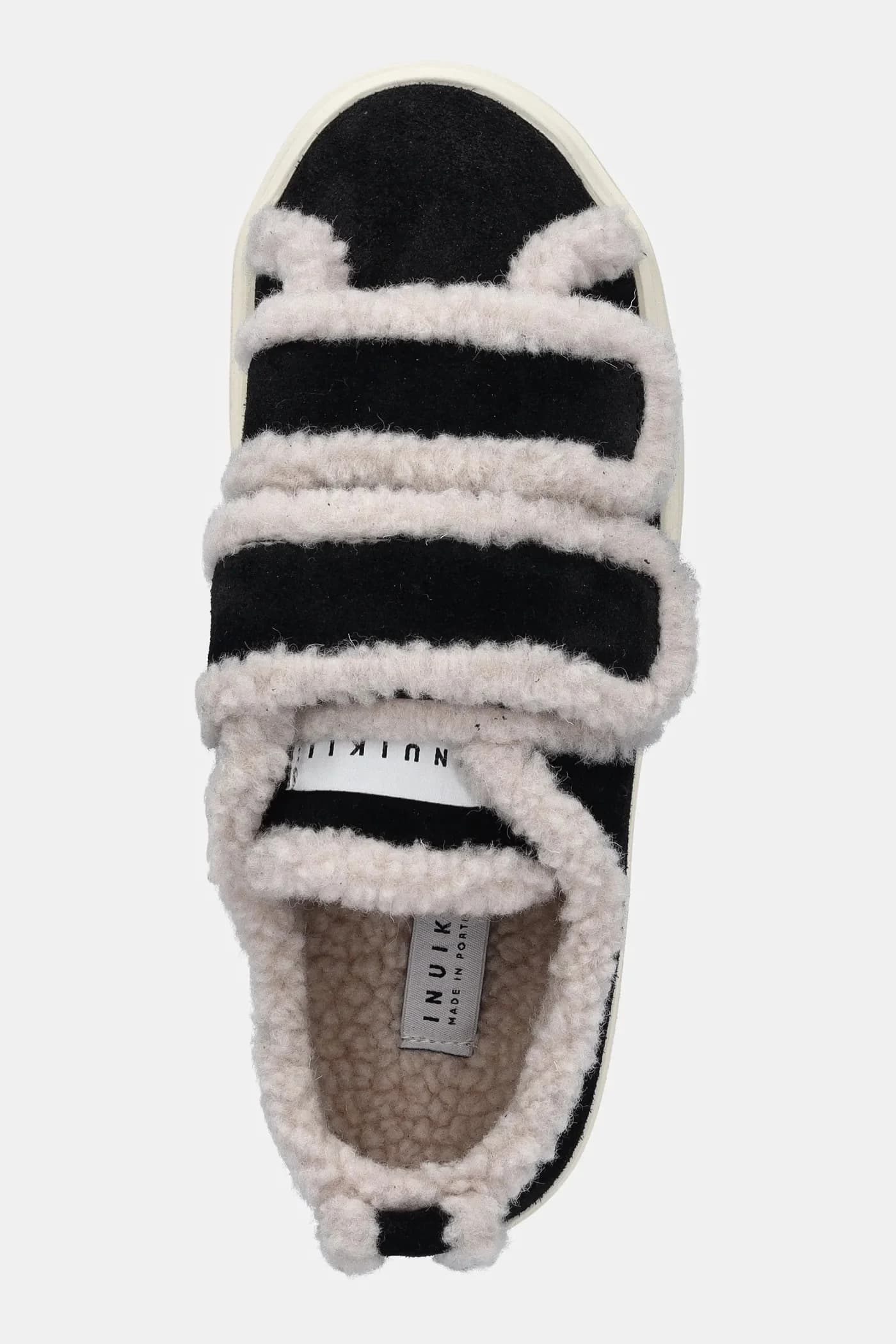 замшевые кроссовки Shearling Low на липучке - фото 4