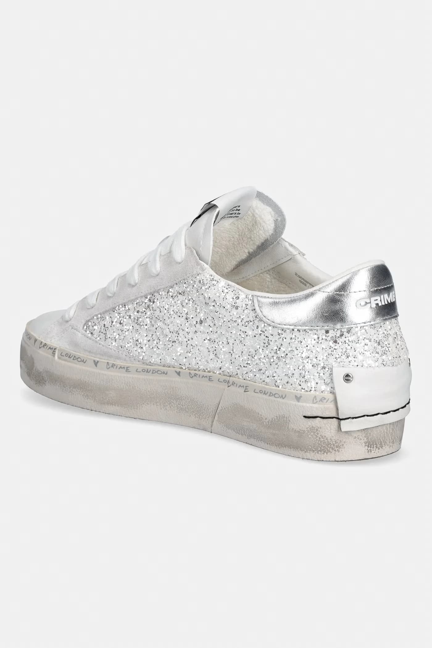 кожаные кроссовки DISTRESSED PLATFORM - фото 3