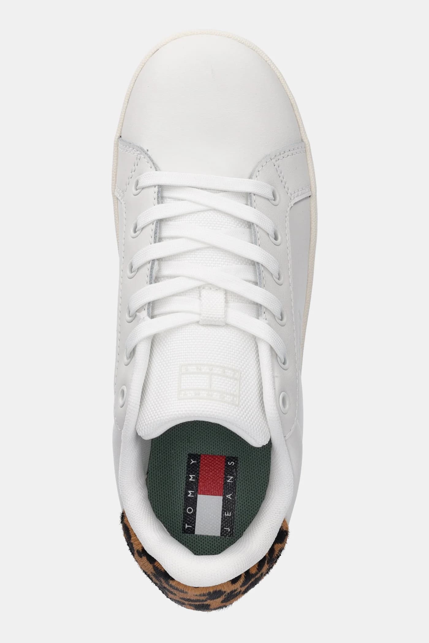 кроссовки TJW FLATFORM LEOPARD SNEAKER кожаные - фото 4