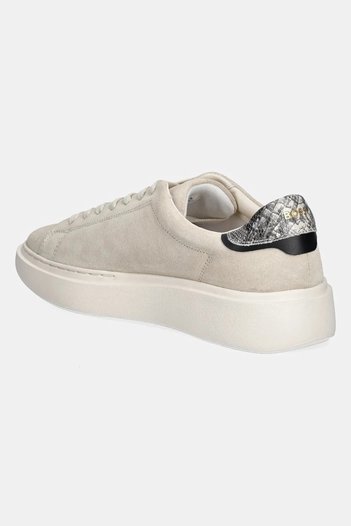 кроссовки из замши янтарного цвета - фото 3