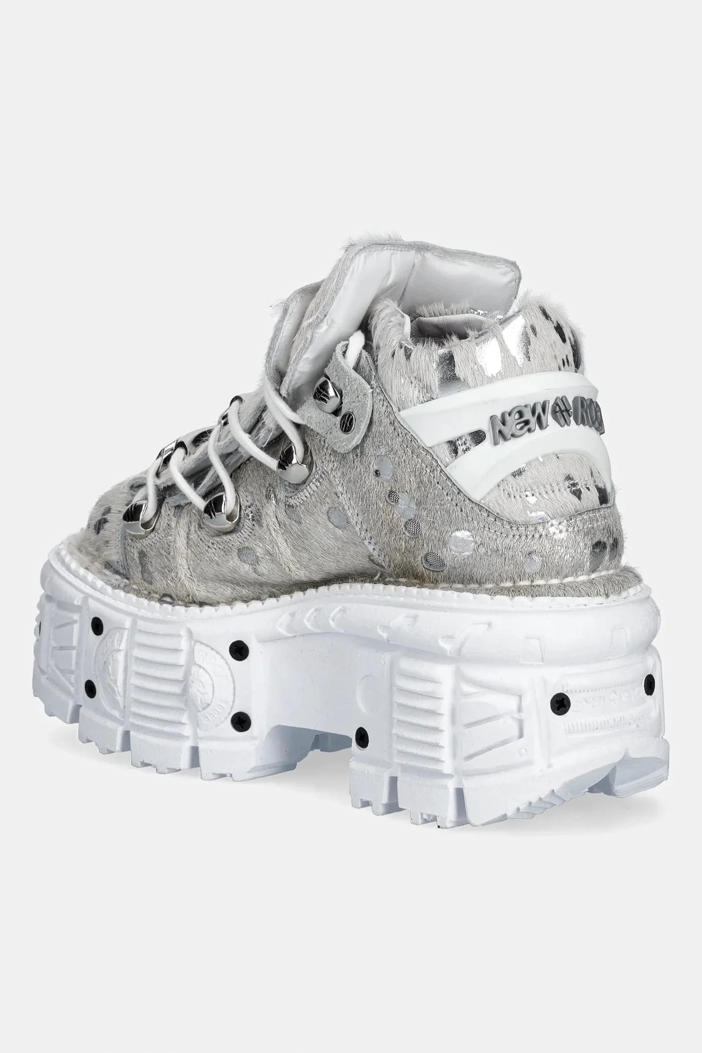 PELO CALVAS BLANCO PLATA, TANK BLANCO TORN кожаные кроссовки - фото 3