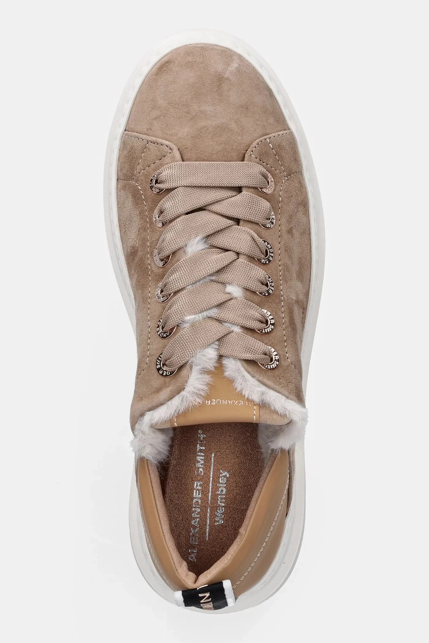 кроссовки Wembley Folded из нубука - фото 4