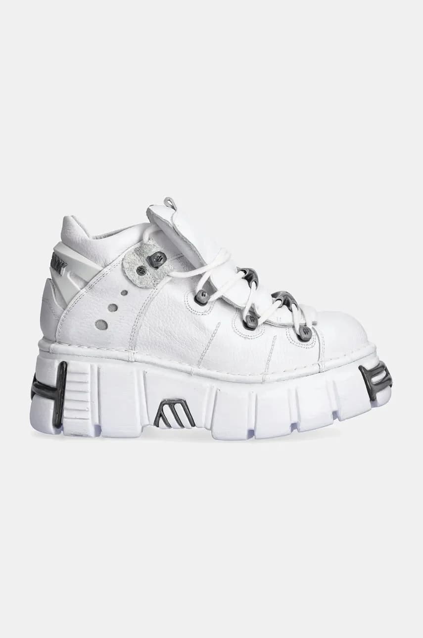 кожаные кроссовки Napa Blanca + Tower Blanco Acero - фото 2
