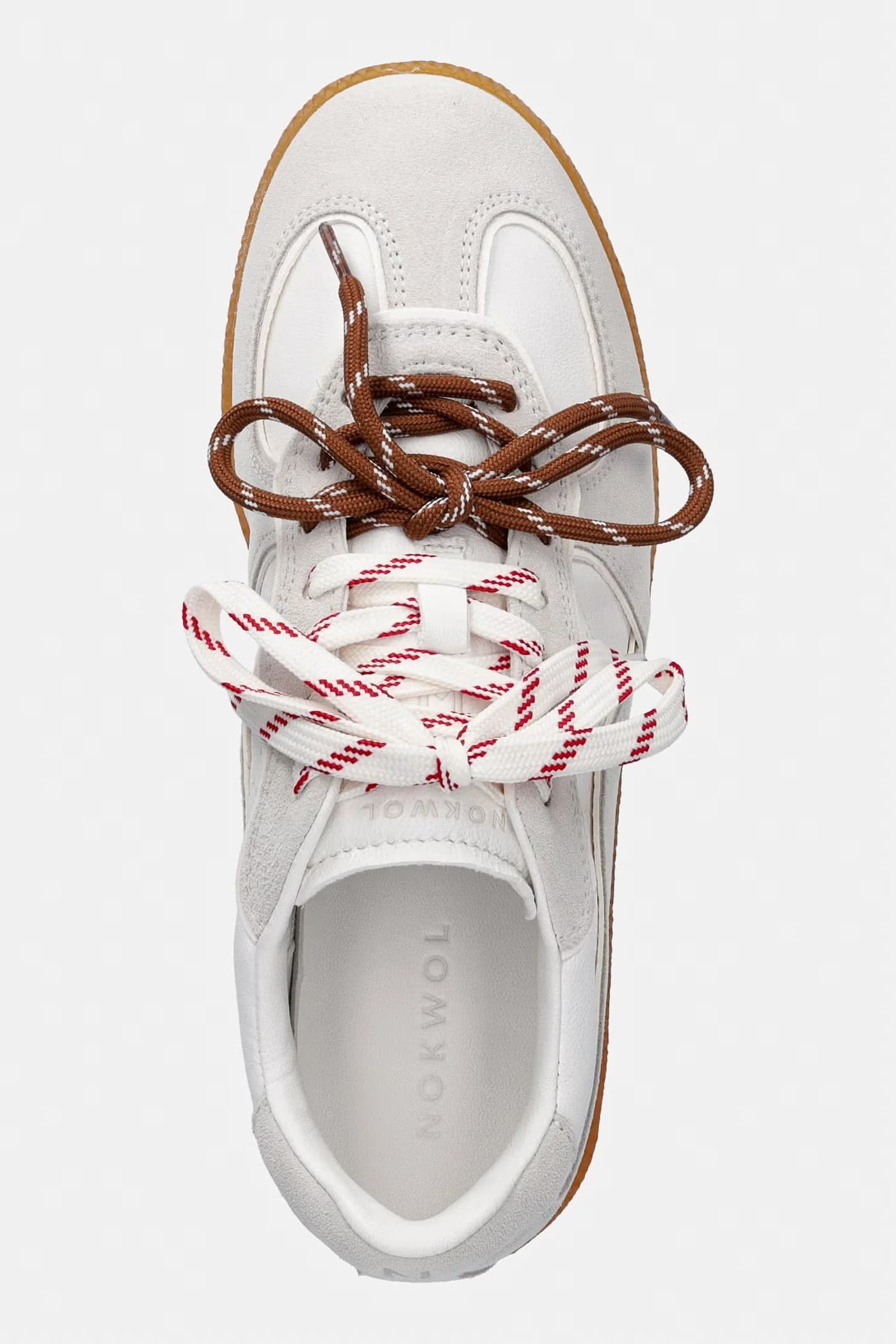 кожаные кроссовки August - фото 4