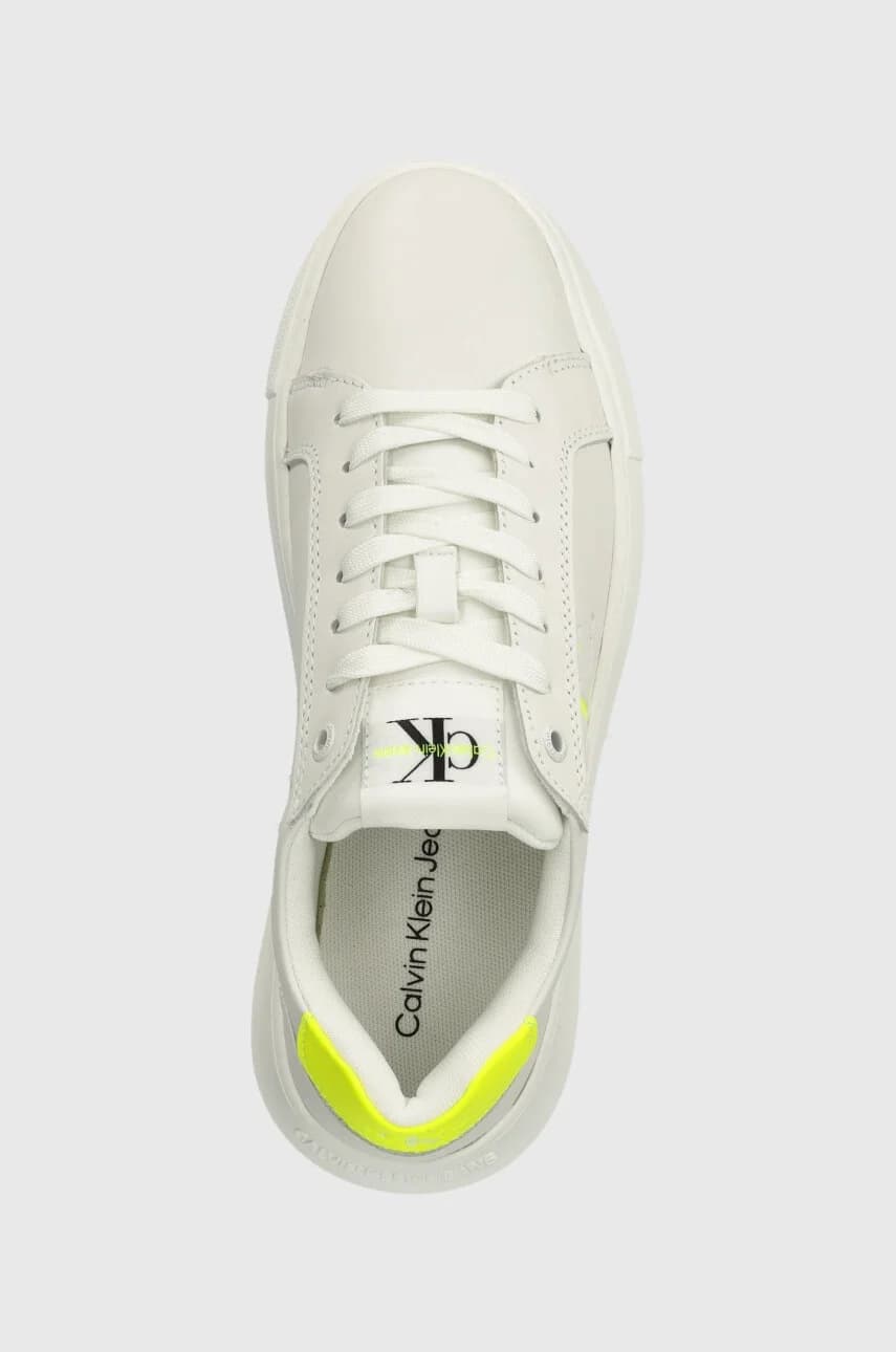 Кожаные кроссовки YW0YW00823 CHUNKY CUPSOLE MONOLOGO W - фото 4