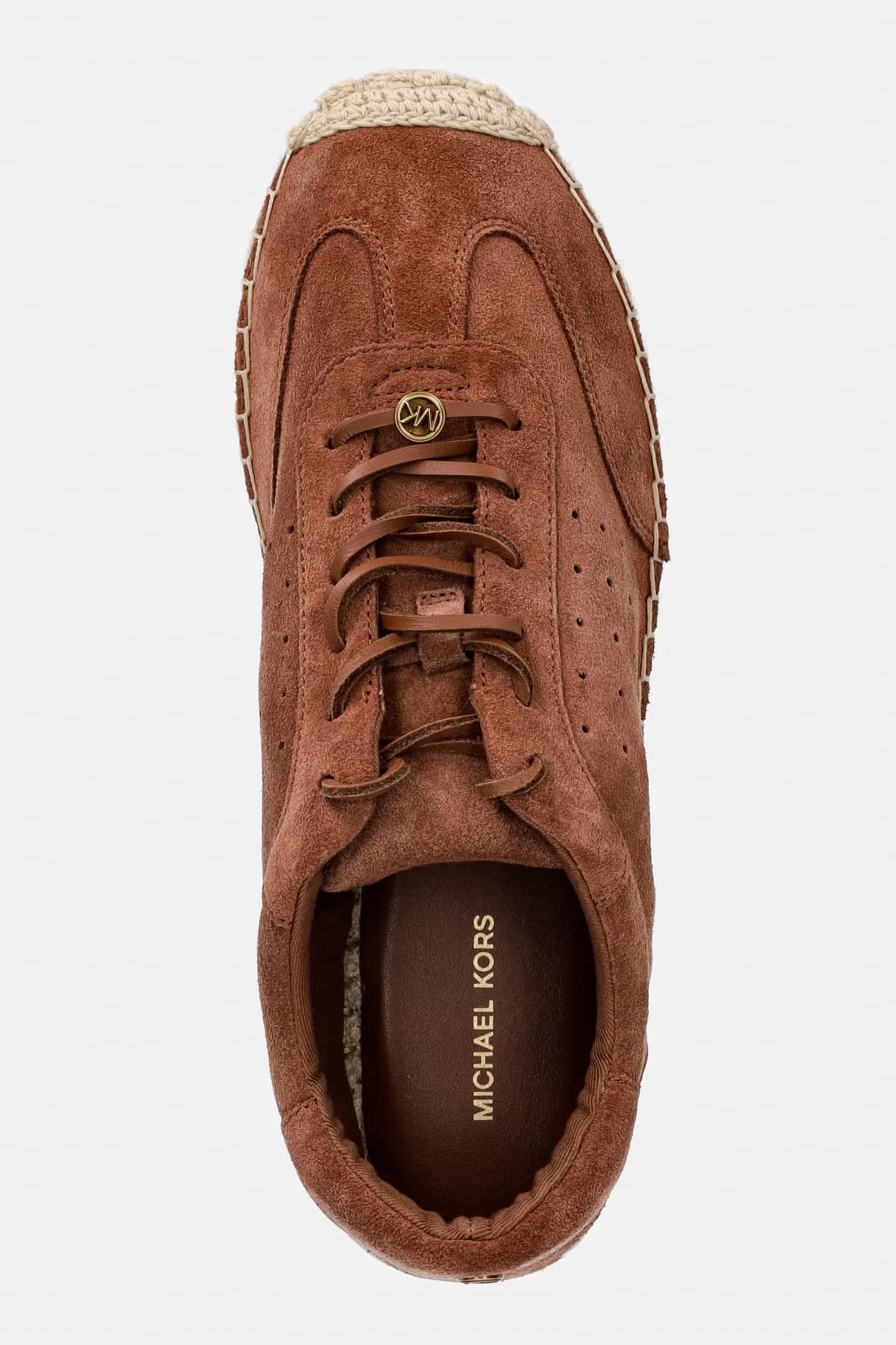 Женские замшевые кроссовки Ollie Lace Up Espadrille - фото 4