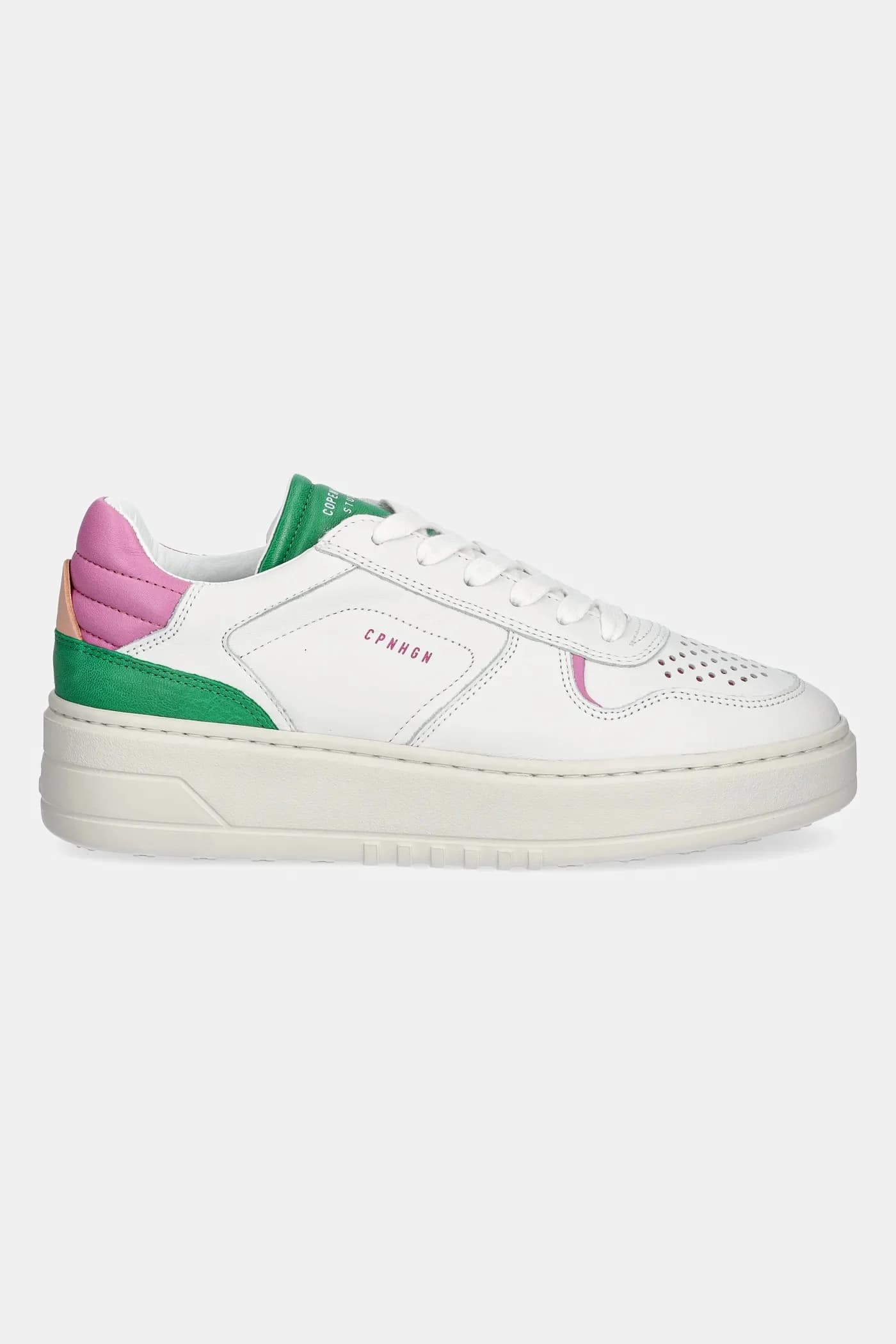 кроссовки из микса кожи - фото 2