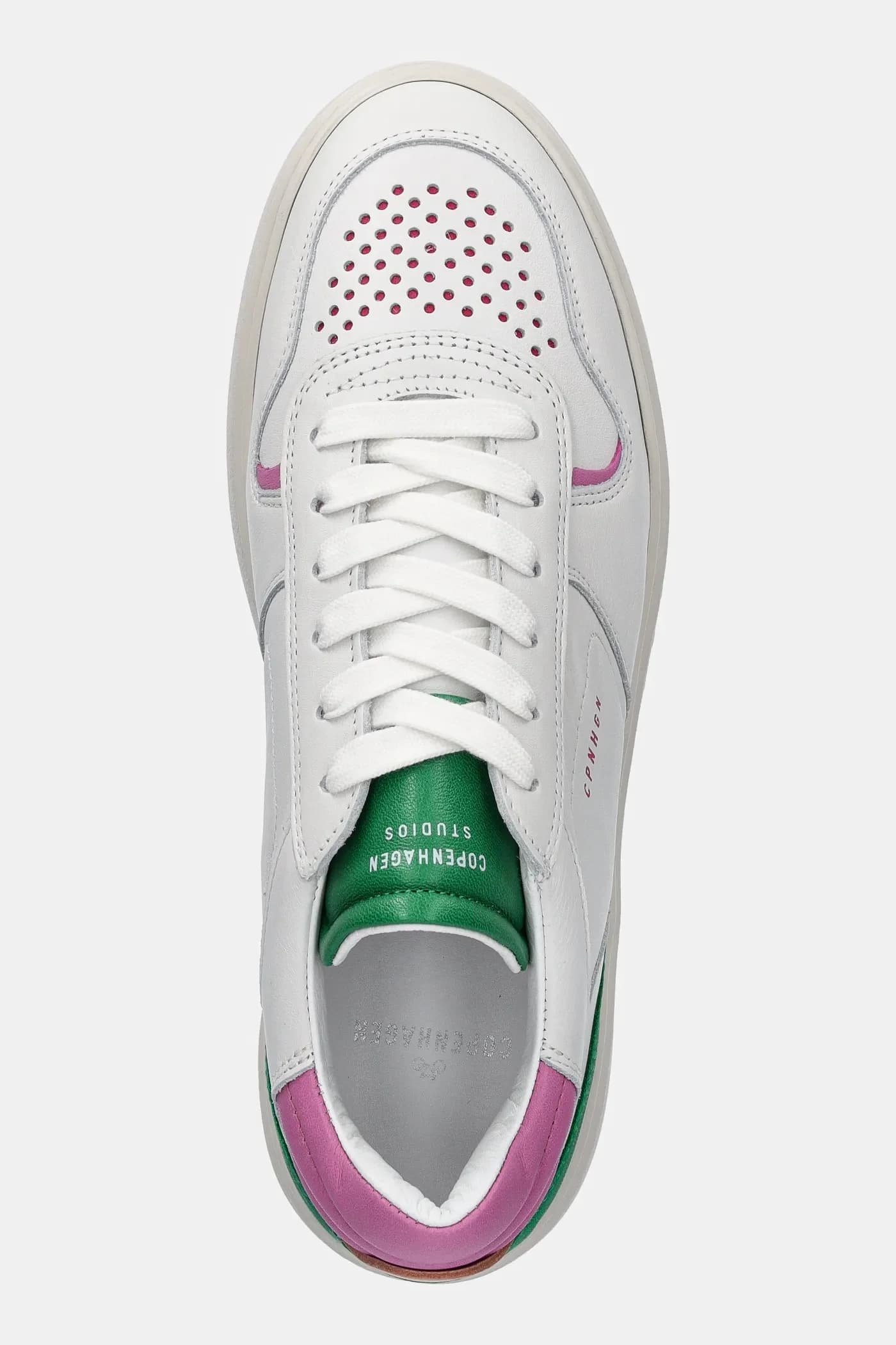 кроссовки из микса кожи - фото 4