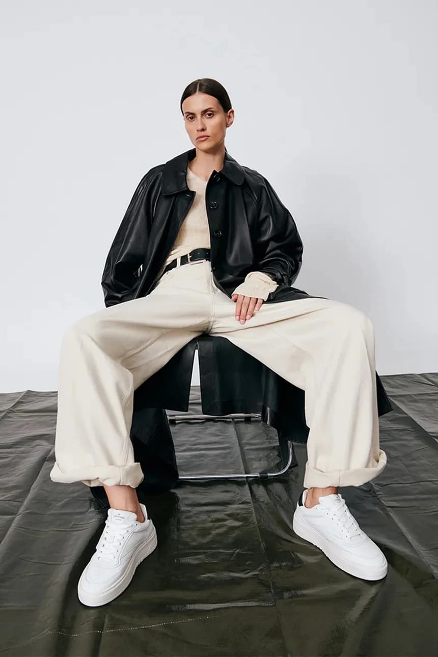 кроссовки из смесовой кожи - фото 6