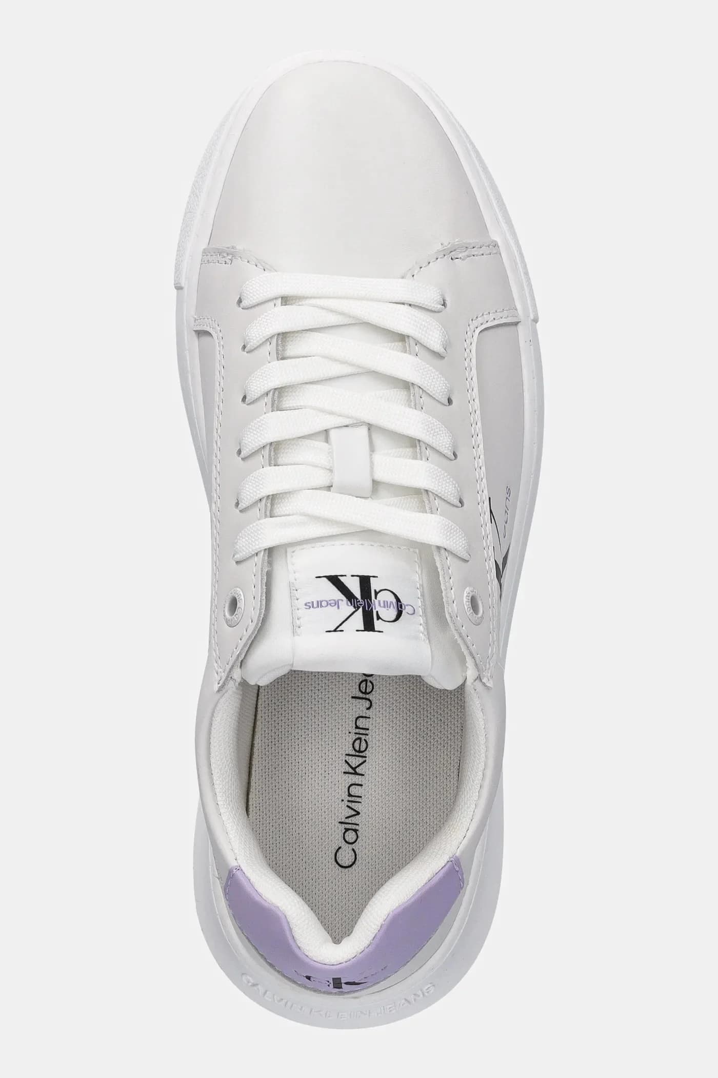 Кожаные кроссовки YW0YW00823 CHUNKY CUPSOLE MONOLOGO W - фото 4