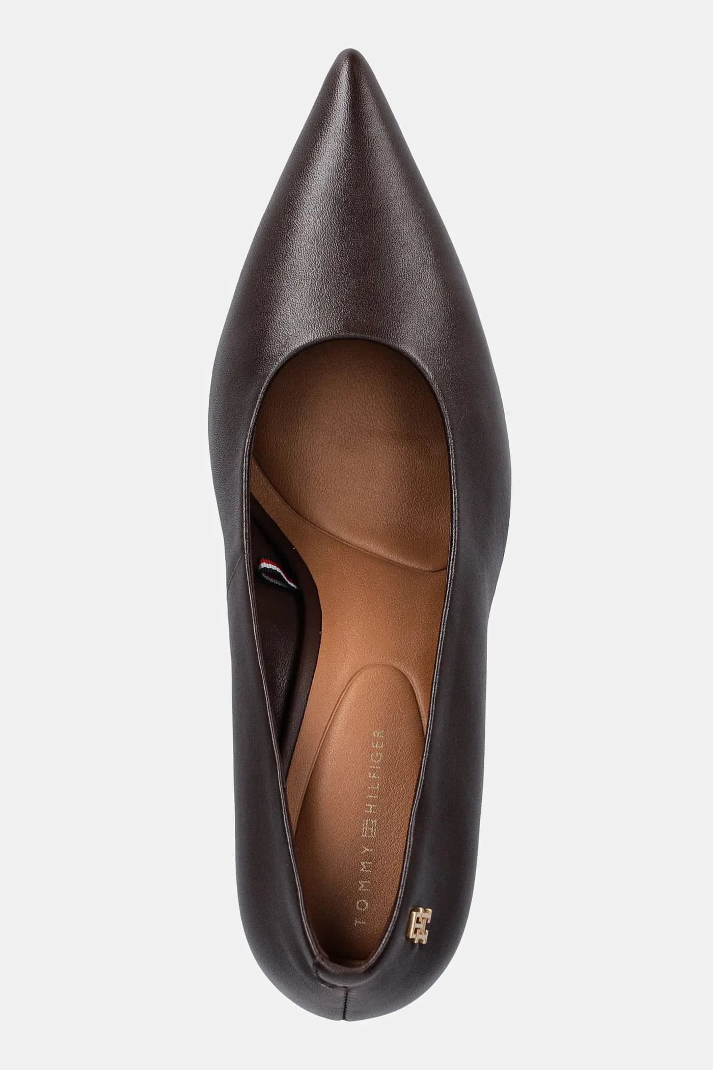 Кожаные туфли на высоком каблуке TH SMOOTH LEATHER PUMP - фото 4