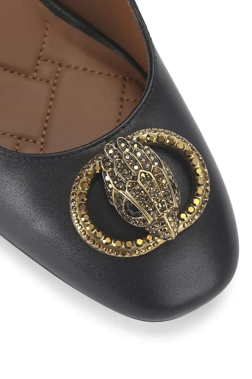 Кожаные высокие каблуки Chelsea с круглым носком Court - фото 3