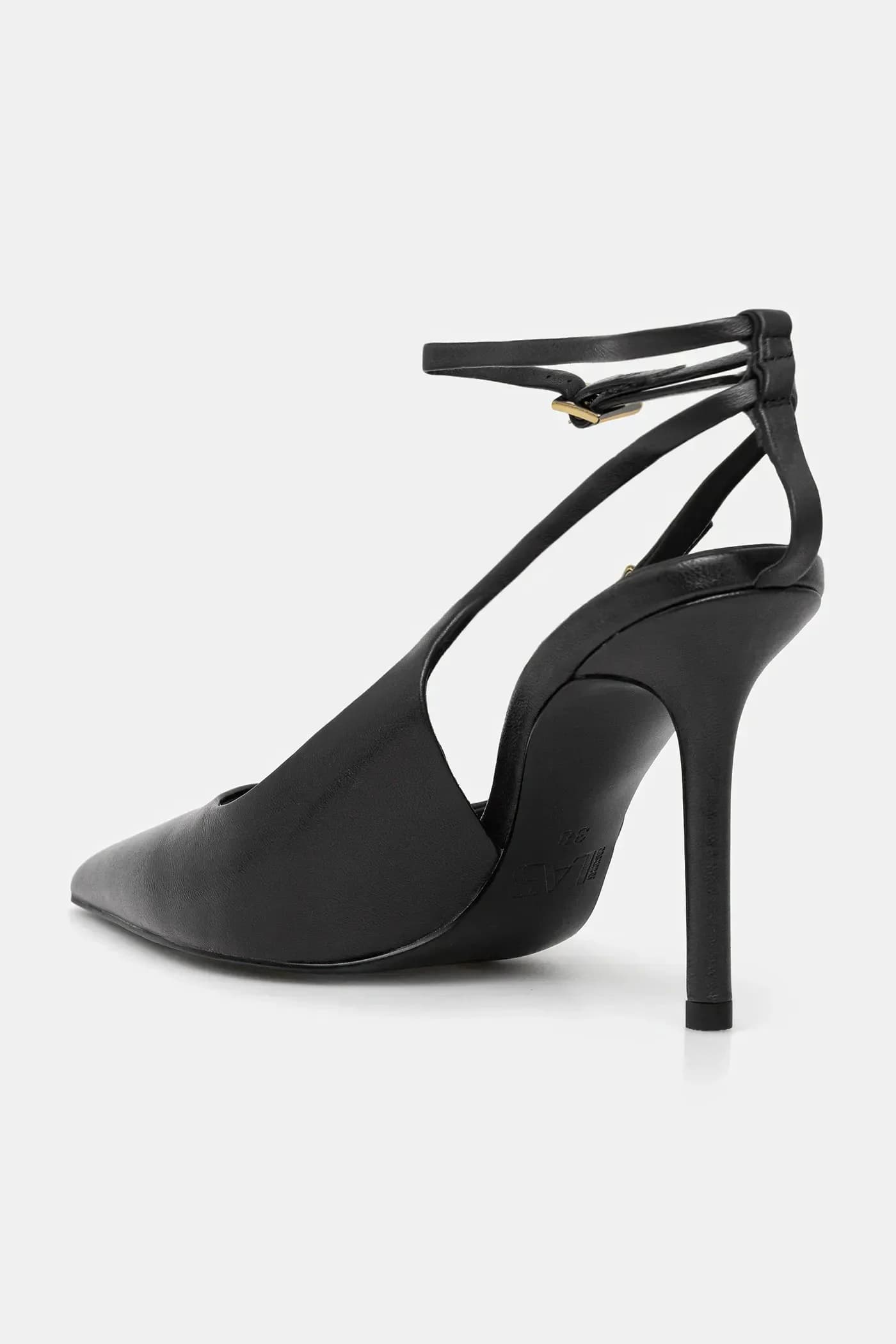 Кожаные туфли на высоком каблуке - фото 4