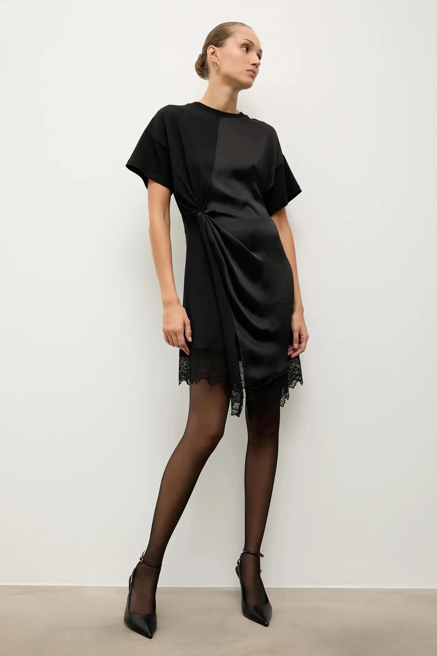 Кожаные туфли на высоком каблуке - фото 6