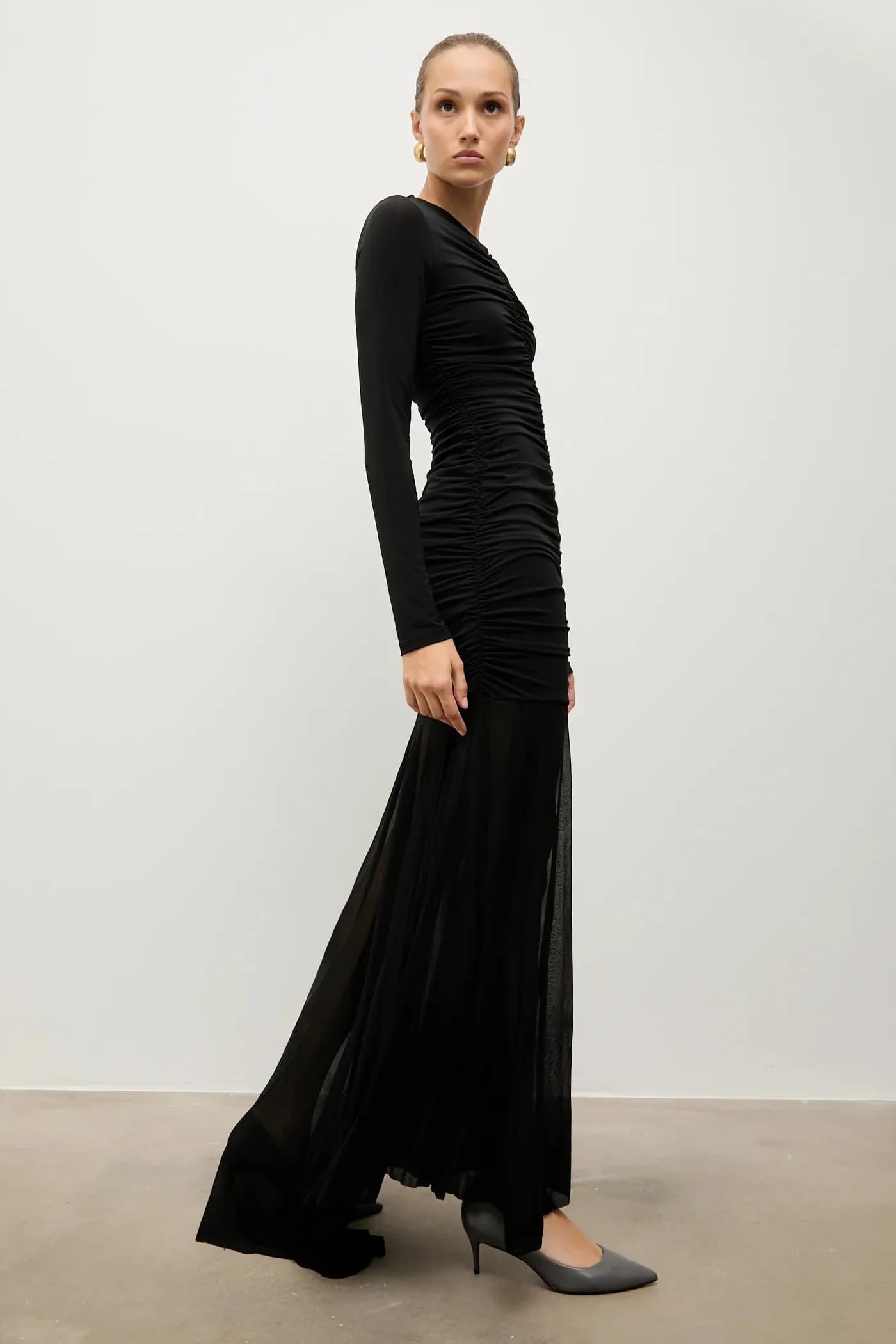 Кожаные туфли на высоком каблуке - фото 6