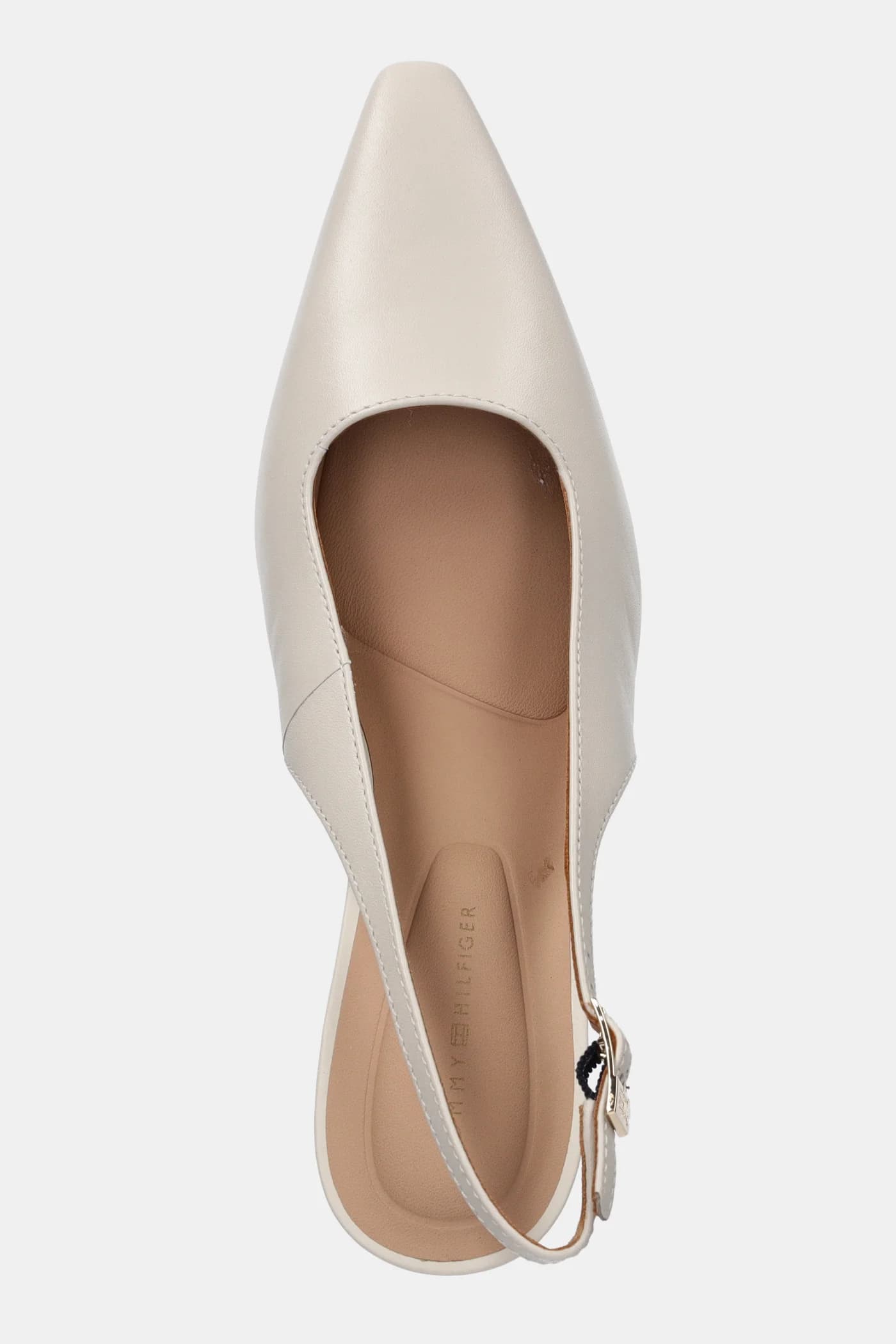 Кожаные туфли на высоком каблуке на высоком каблуке с квадратным носком и босоножкой на спине - фото 4