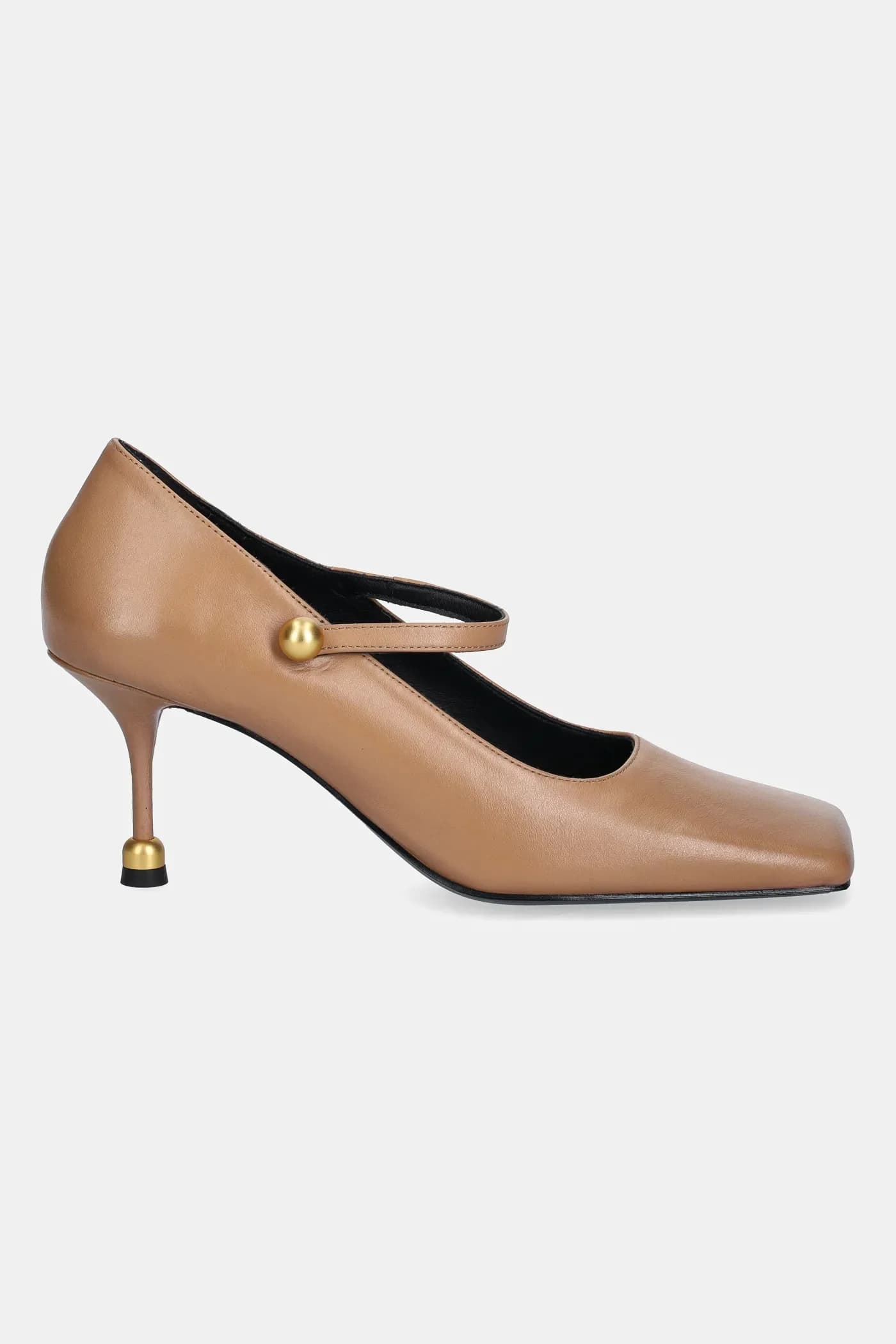Кожаные туфли Adela на высоком каблуке
