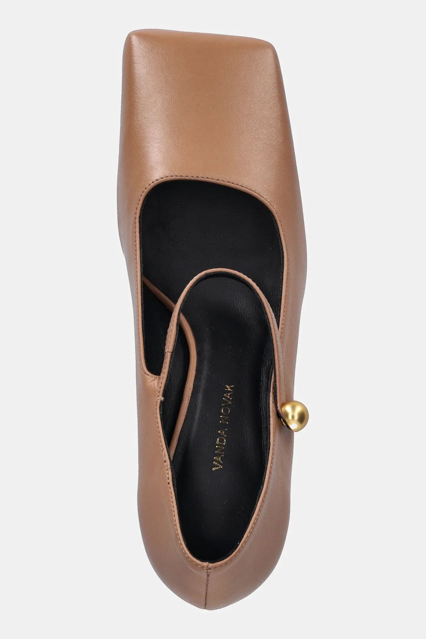 Кожаные туфли Adela на высоком каблуке - фото 4