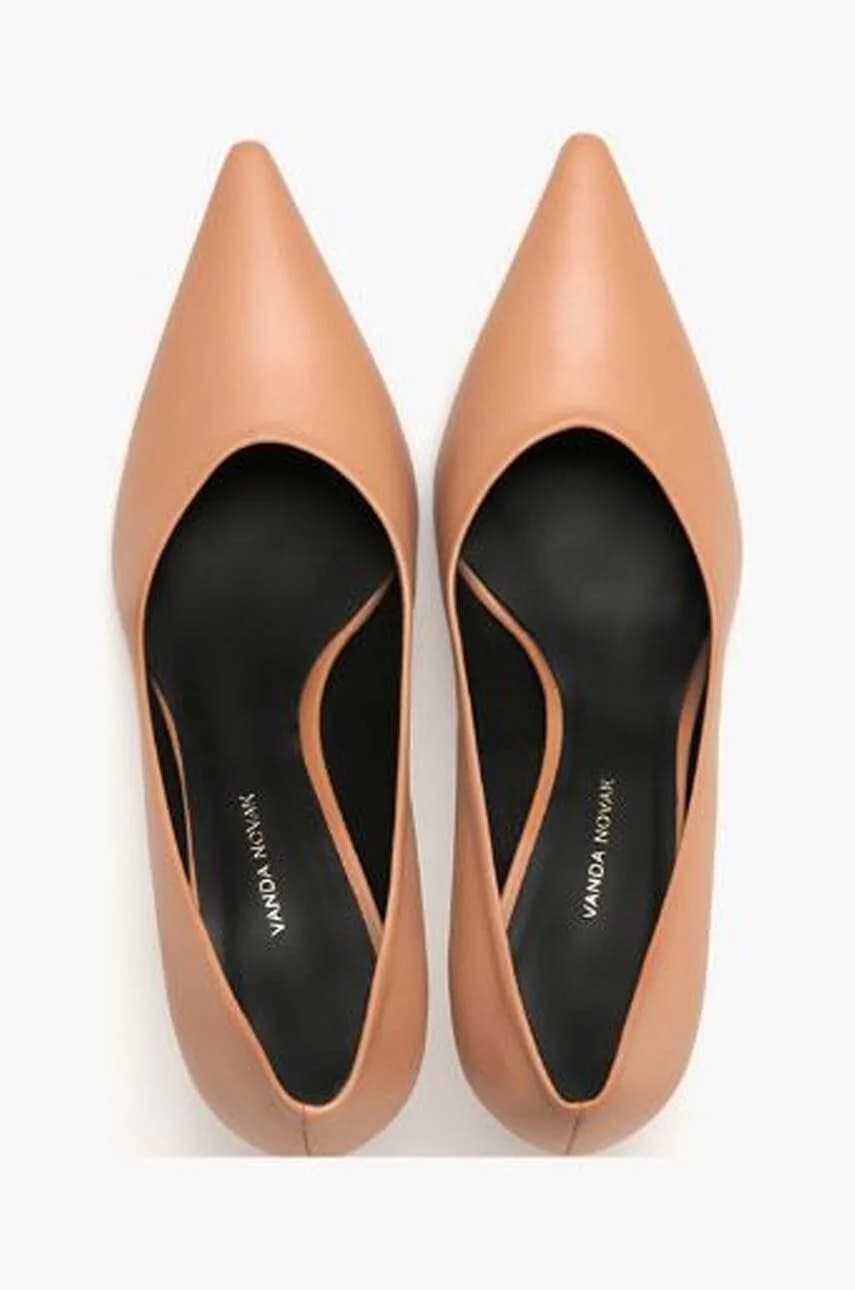 Кожаные туфли Pola на высоком каблуке - фото 4