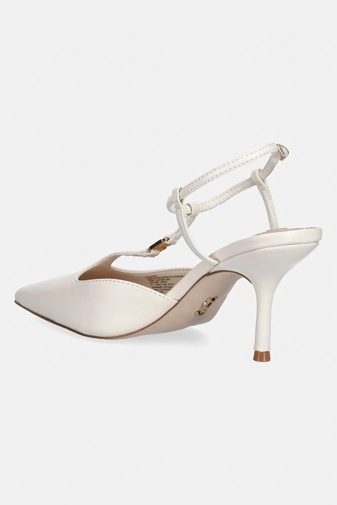 Кожаные туфли Sanders на высоком каблуке - фото 3