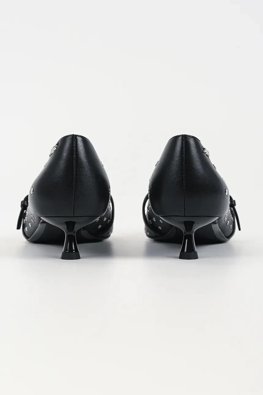 PASHA кожаные туфли на высоком каблуке - фото 3