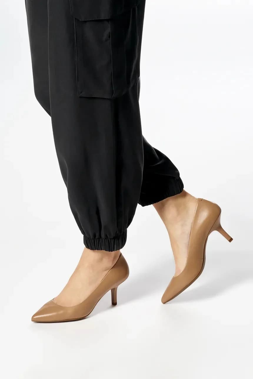 Кожаные туфли на высоком каблуке D KLEOPY - фото 7