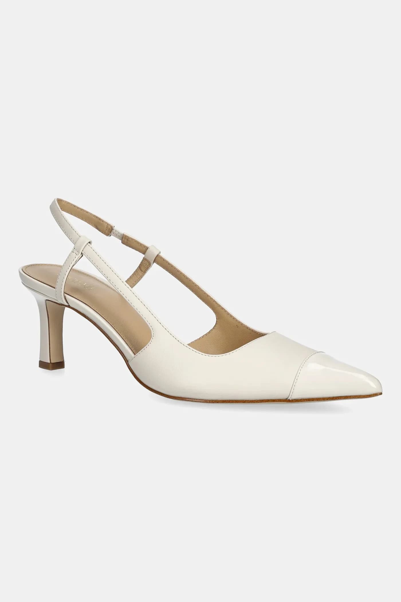 Кожаные туфли на высоком каблуке Alora Toe Cap Mid Sling