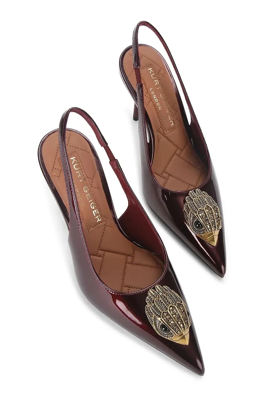 Кожаные туфли на высоком каблуке с ремешком Eagle Sling - фото 2