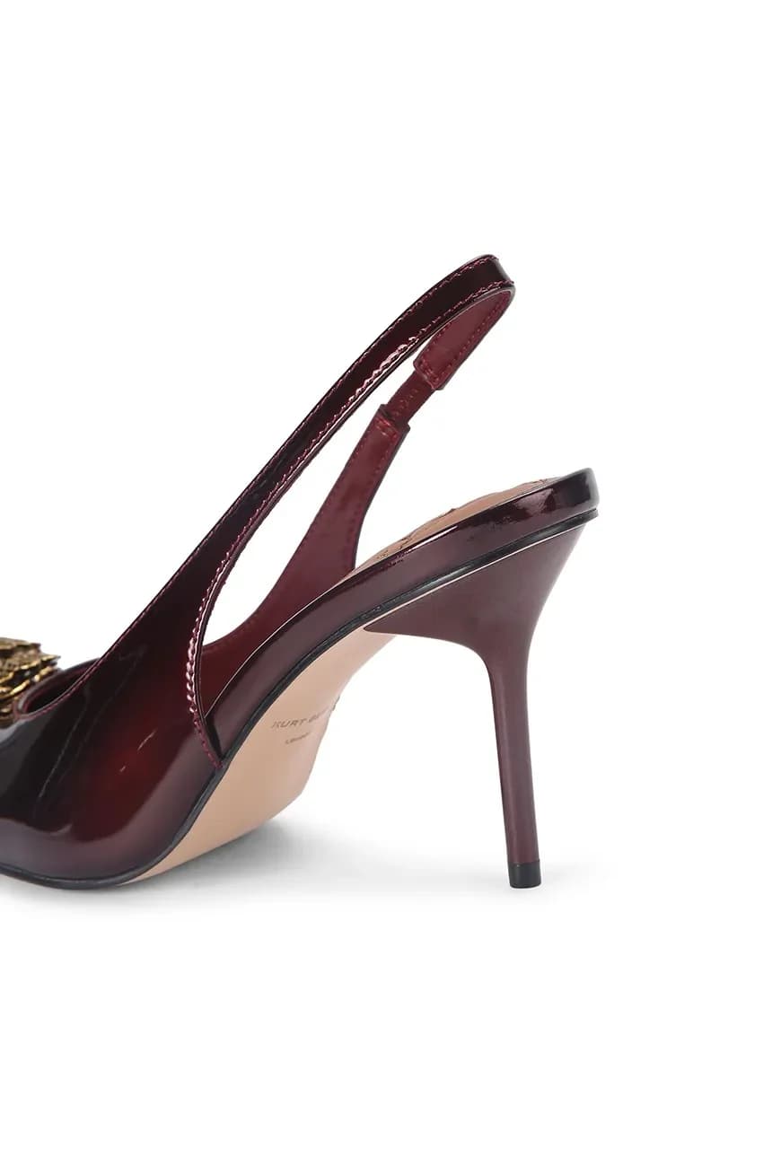 Кожаные туфли на высоком каблуке с ремешком Eagle Sling - фото 5