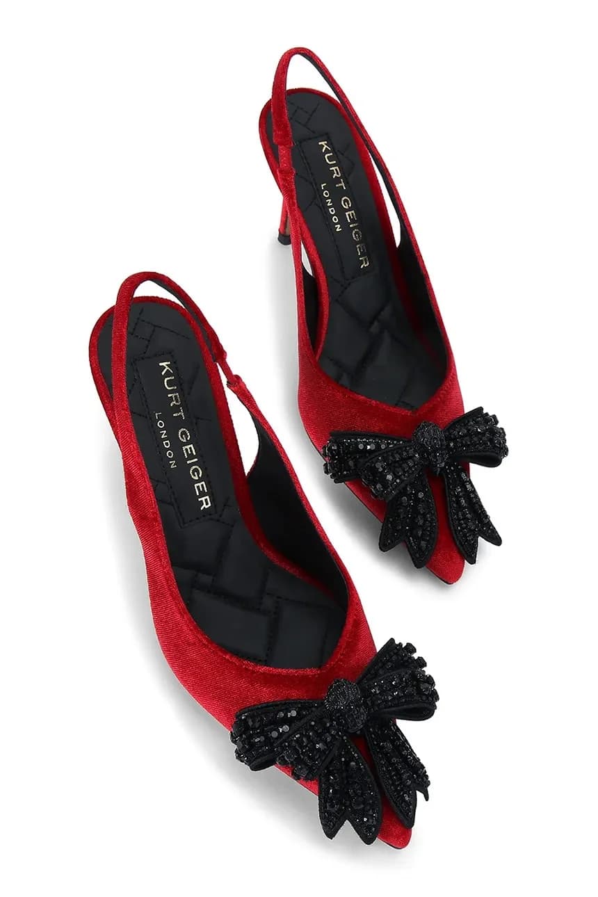 Туфли Belgravia на высоком каблуке с бантом - фото 2