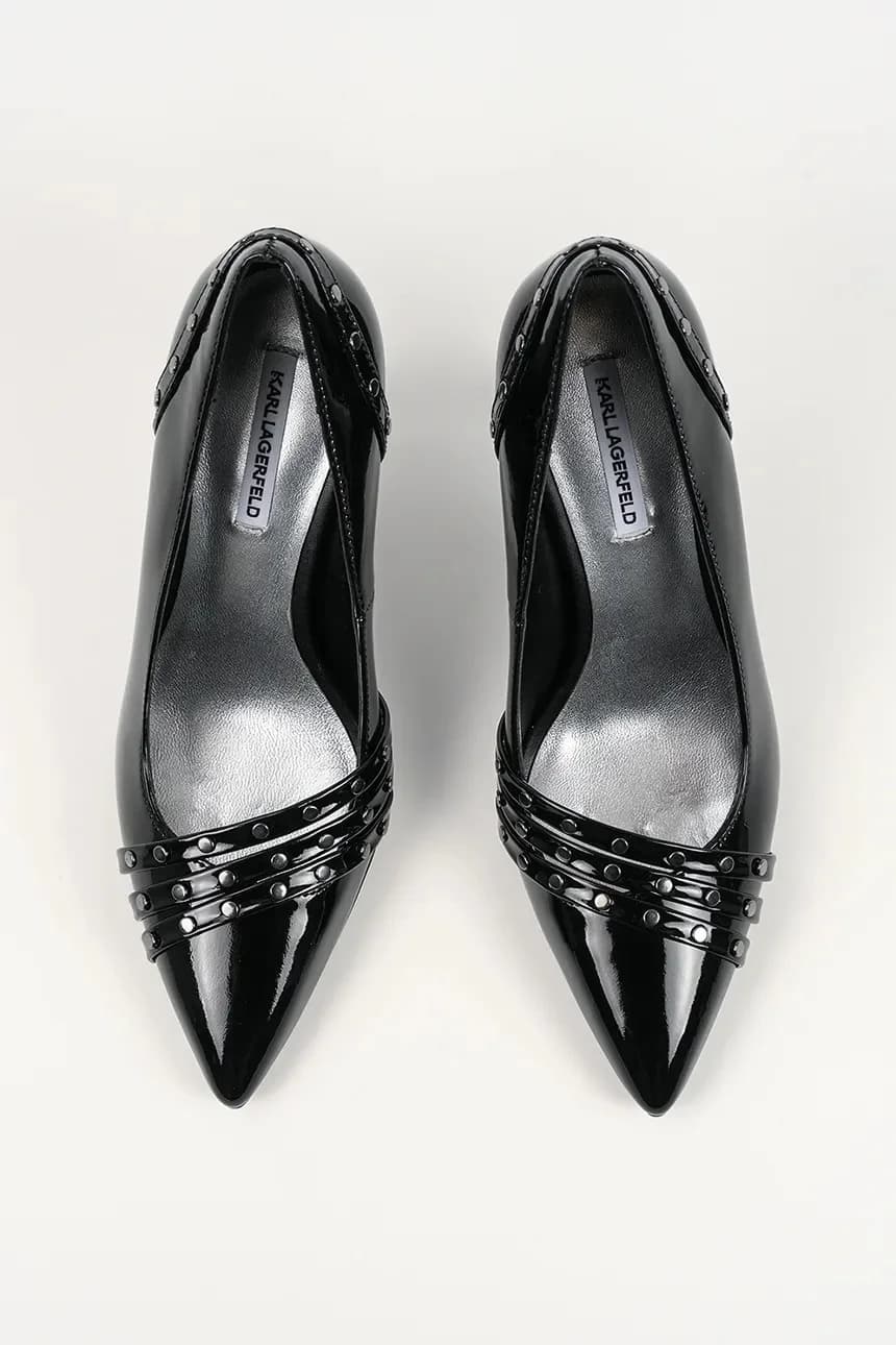 SARABANDE кожаные туфли на высоком каблуке - фото 4