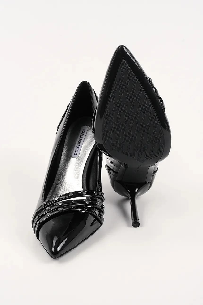 SARABANDE кожаные туфли на высоком каблуке - фото 5