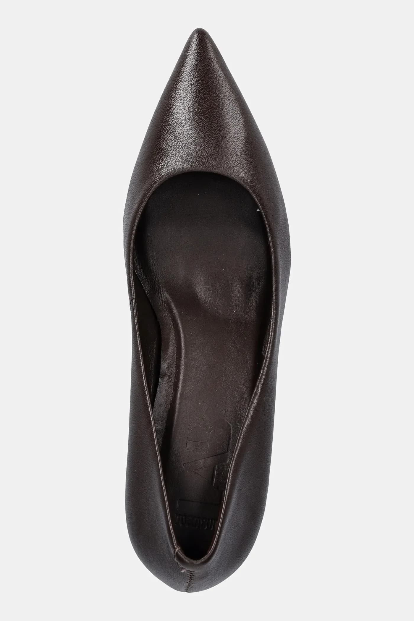 Кожаные туфли на высоком каблуке - фото 5