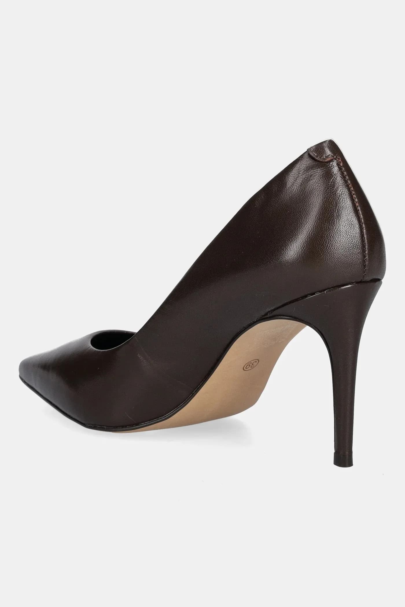 Кожаные туфли на высоком каблуке - фото 4