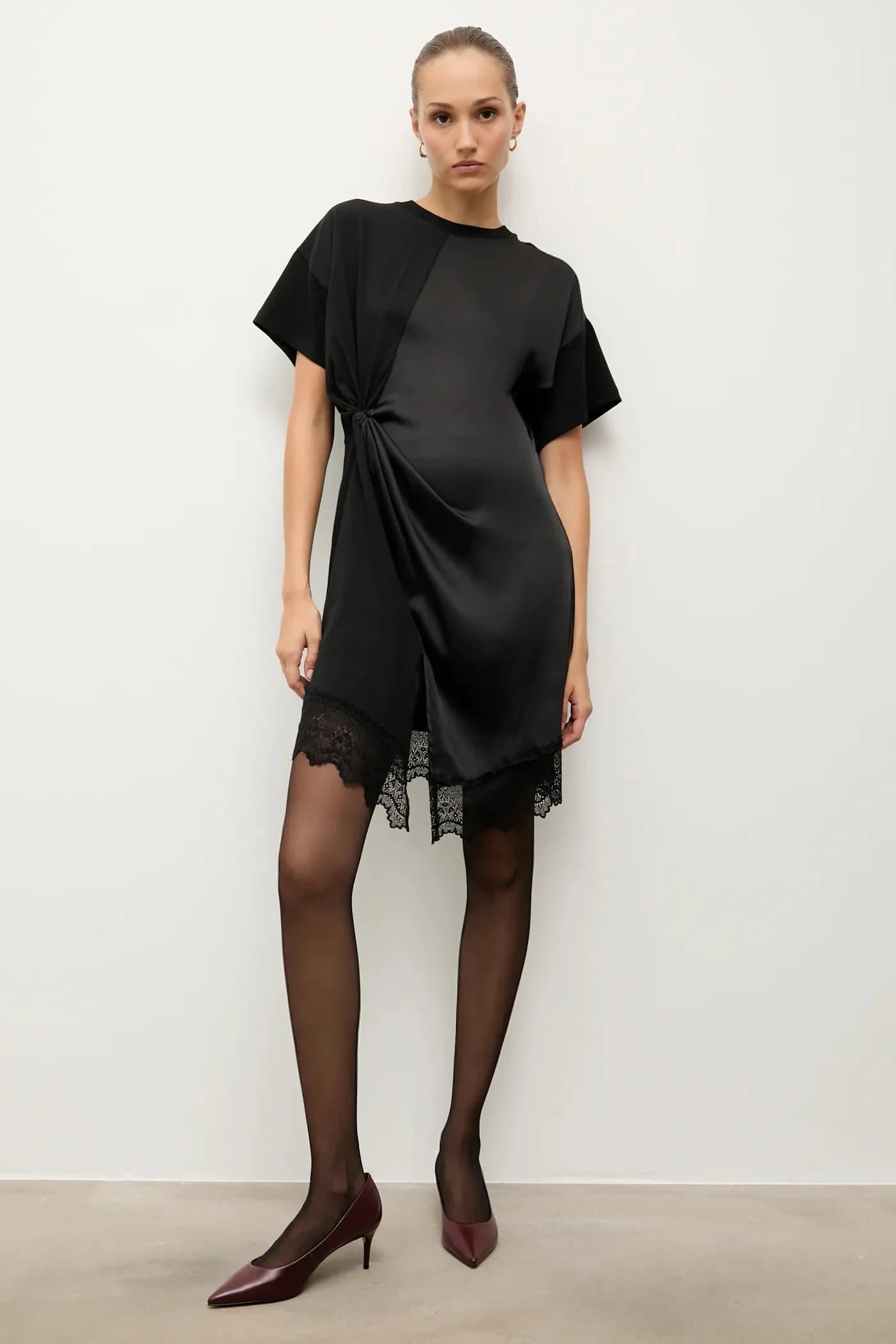 Кожаные туфли на высоком каблуке - фото 6