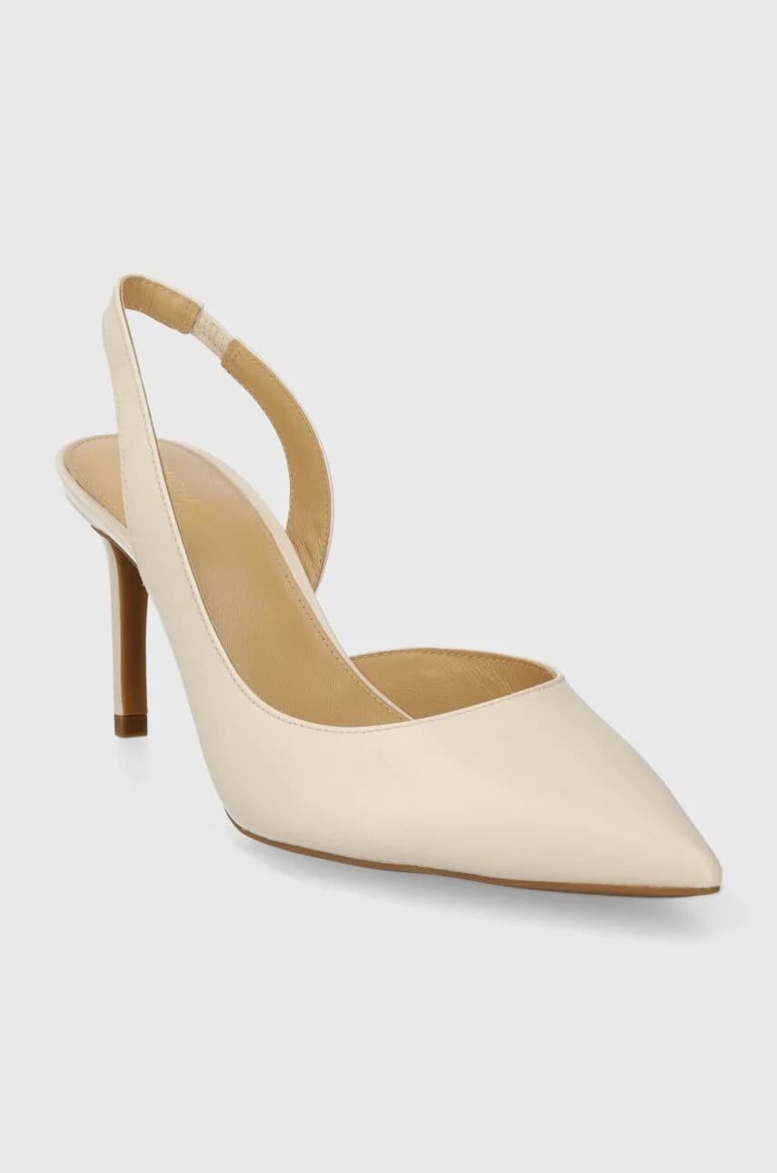 Alina кожаные туфли на высоком каблуке - фото 2