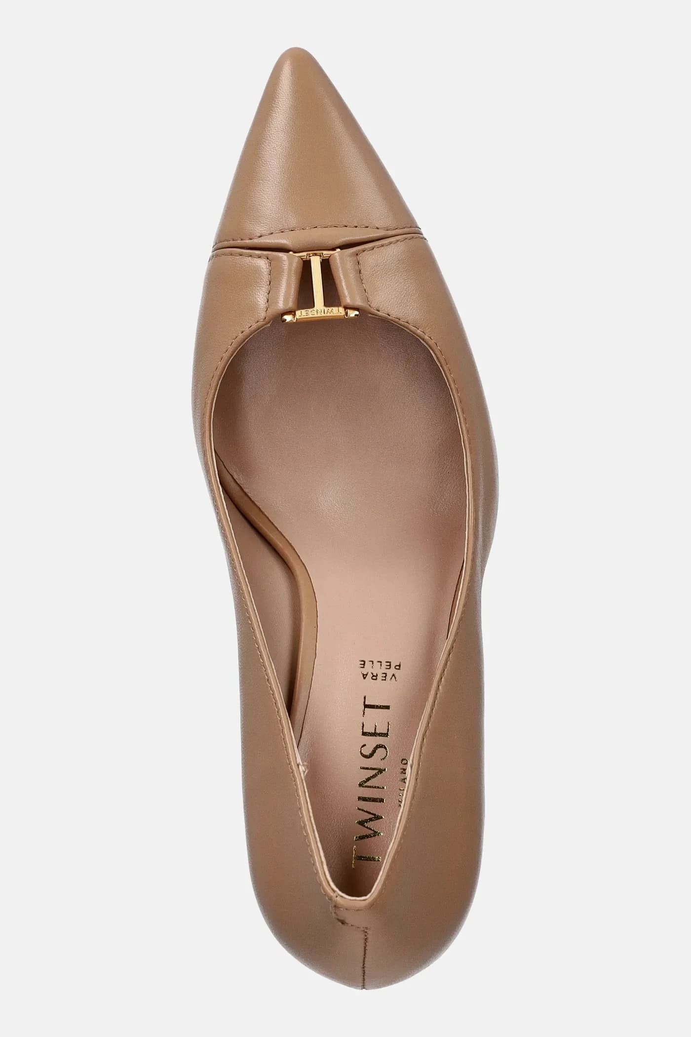 Кожаные туфли на высоком каблуке - фото 4